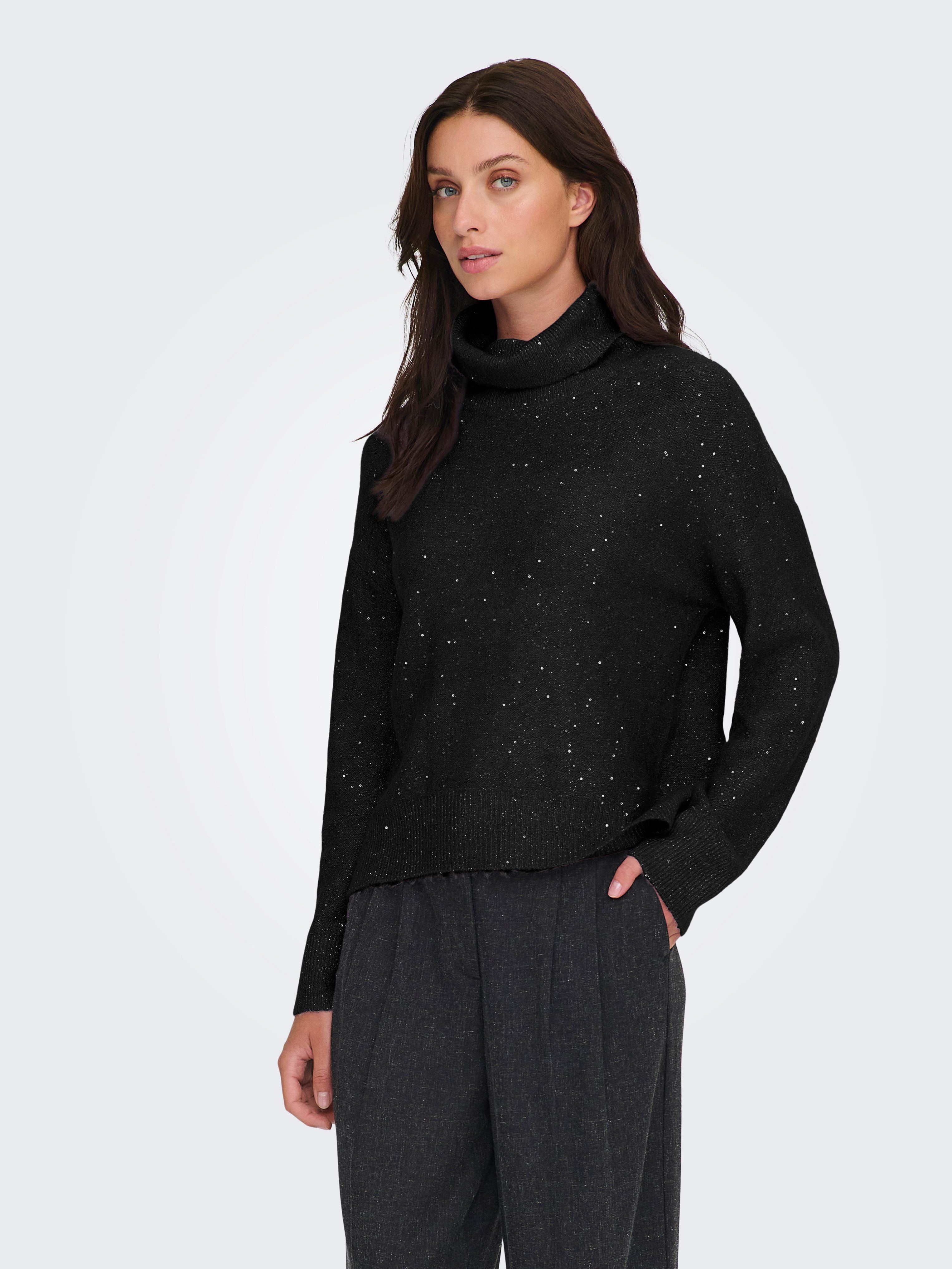 ONLY Rollkragenpullover ONLARIZONA LS SEQUINS ROLLNECK PULL KNT günstig online kaufen