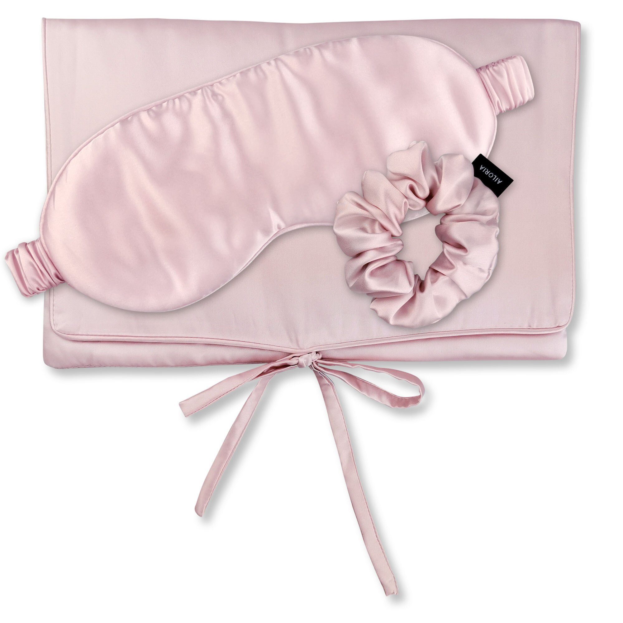 AILORIA Haargummi TRAVEL SET BEAUTY M Tasche, Schlafmaske &, Luxuriöses Reise-Set