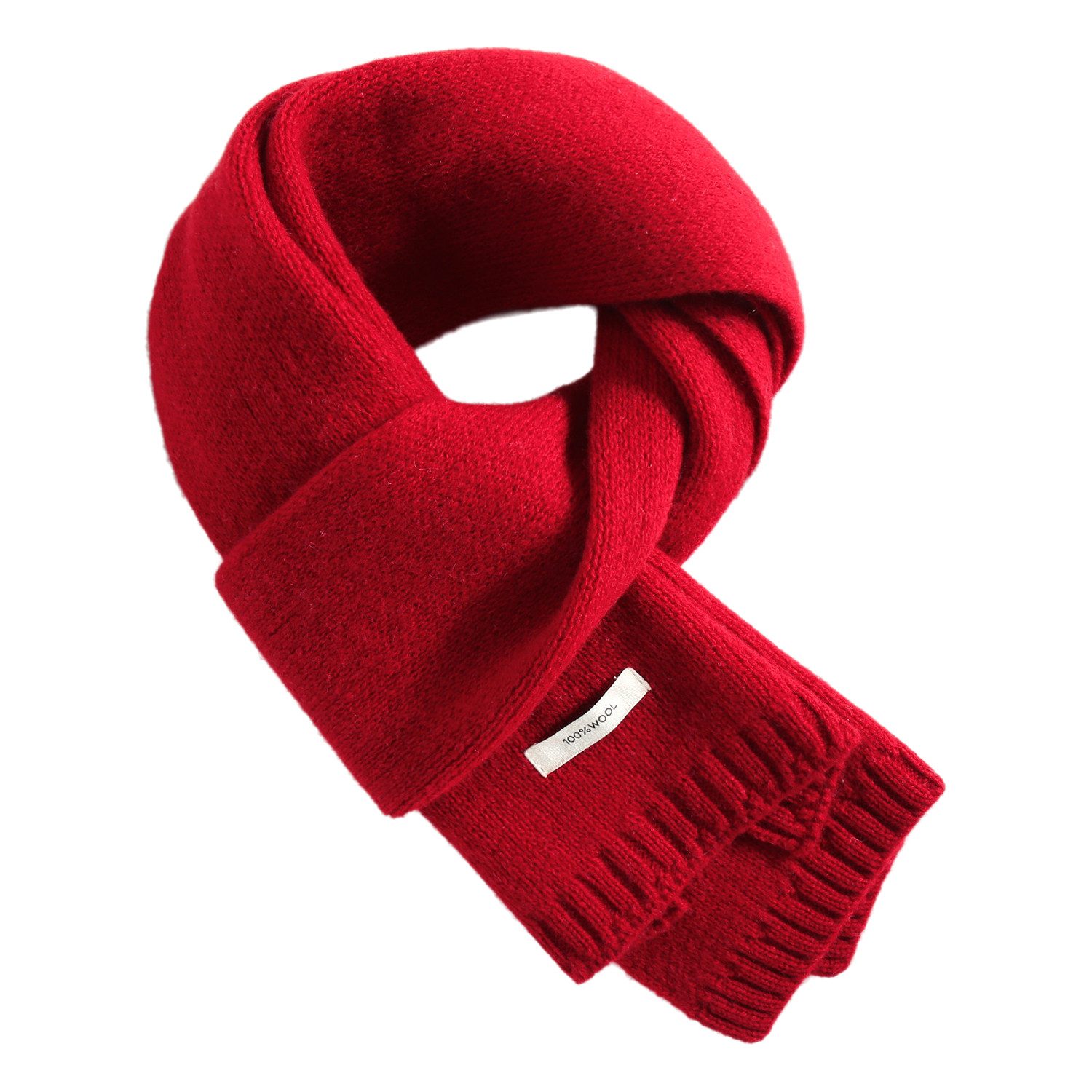 Autrucker Wollschal 100% Schurwolle Wollschal 160x20 cm, Weicher Strickschal, (1-St), für Damen & Herren, Warmer Schal für Winter