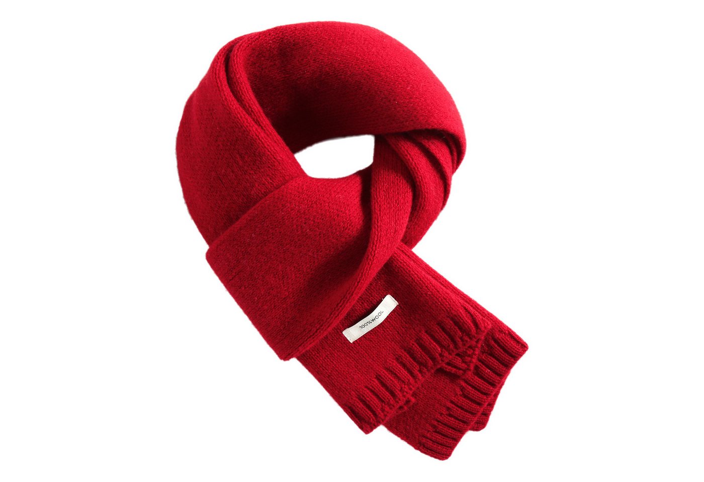 Autrucker Wollschal 100% Schurwolle Wollschal 160x20 cm, Weicher Strickschal, (1-St), für Damen & Herren, Warmer Schal für Winter