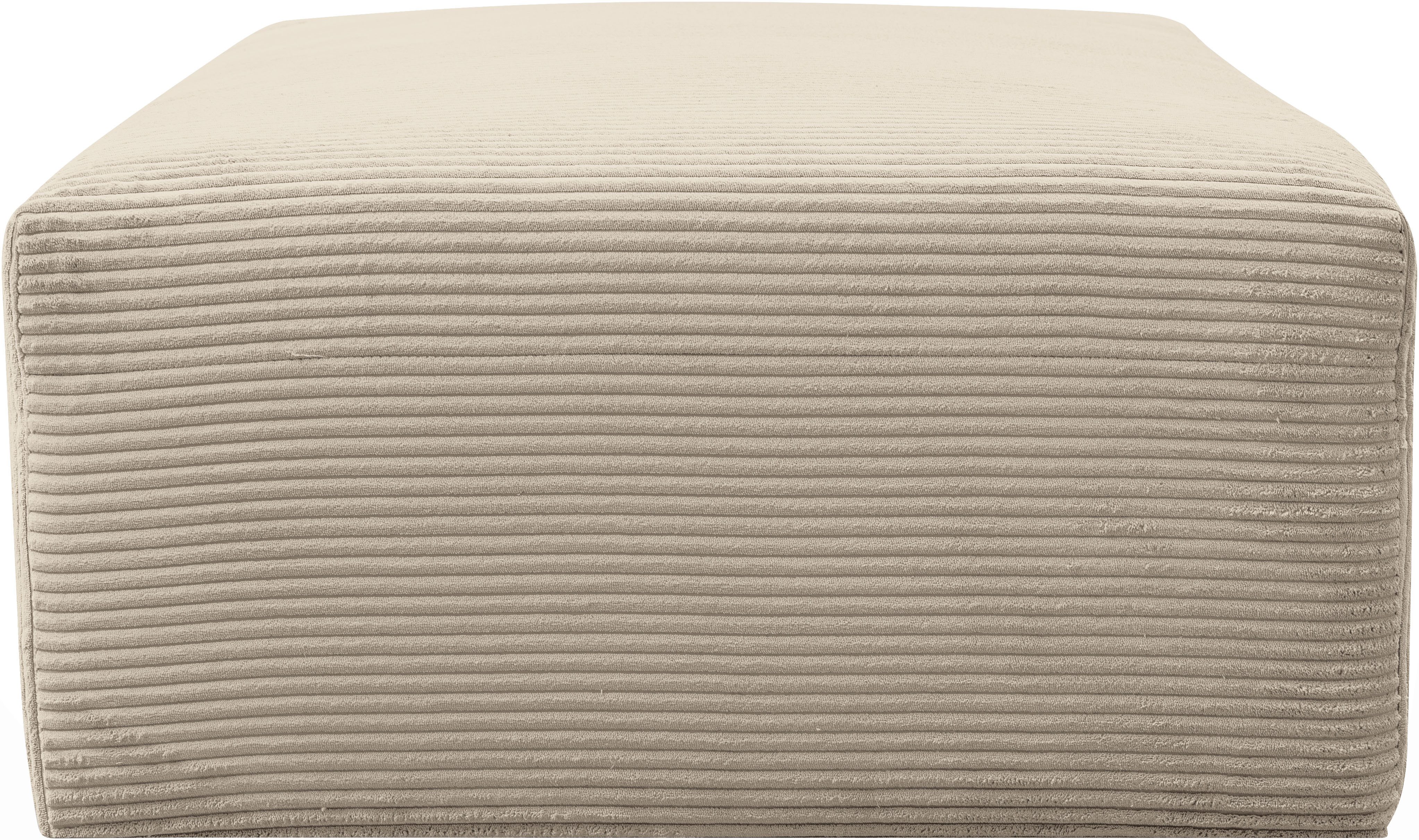 WERK2 Polsterhocker Zeus-XL, Curvy Trend Hocker mit urbaner Optik