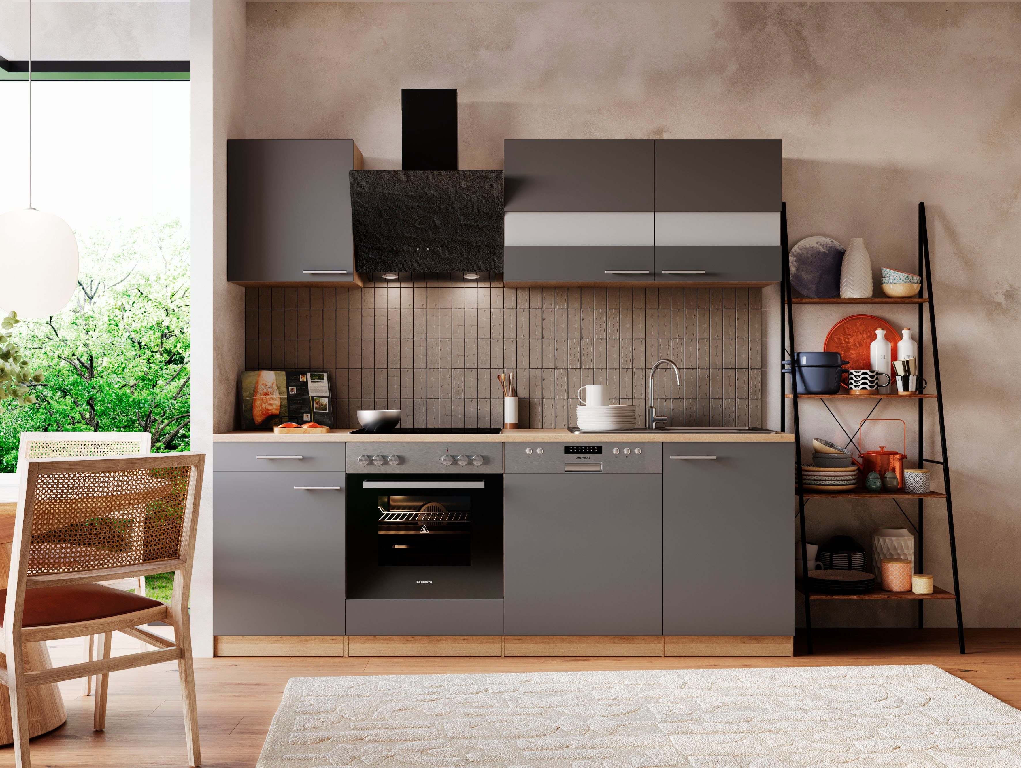 RESPEKTA Küche Merle, Breite 220 cm, günstig online kaufen