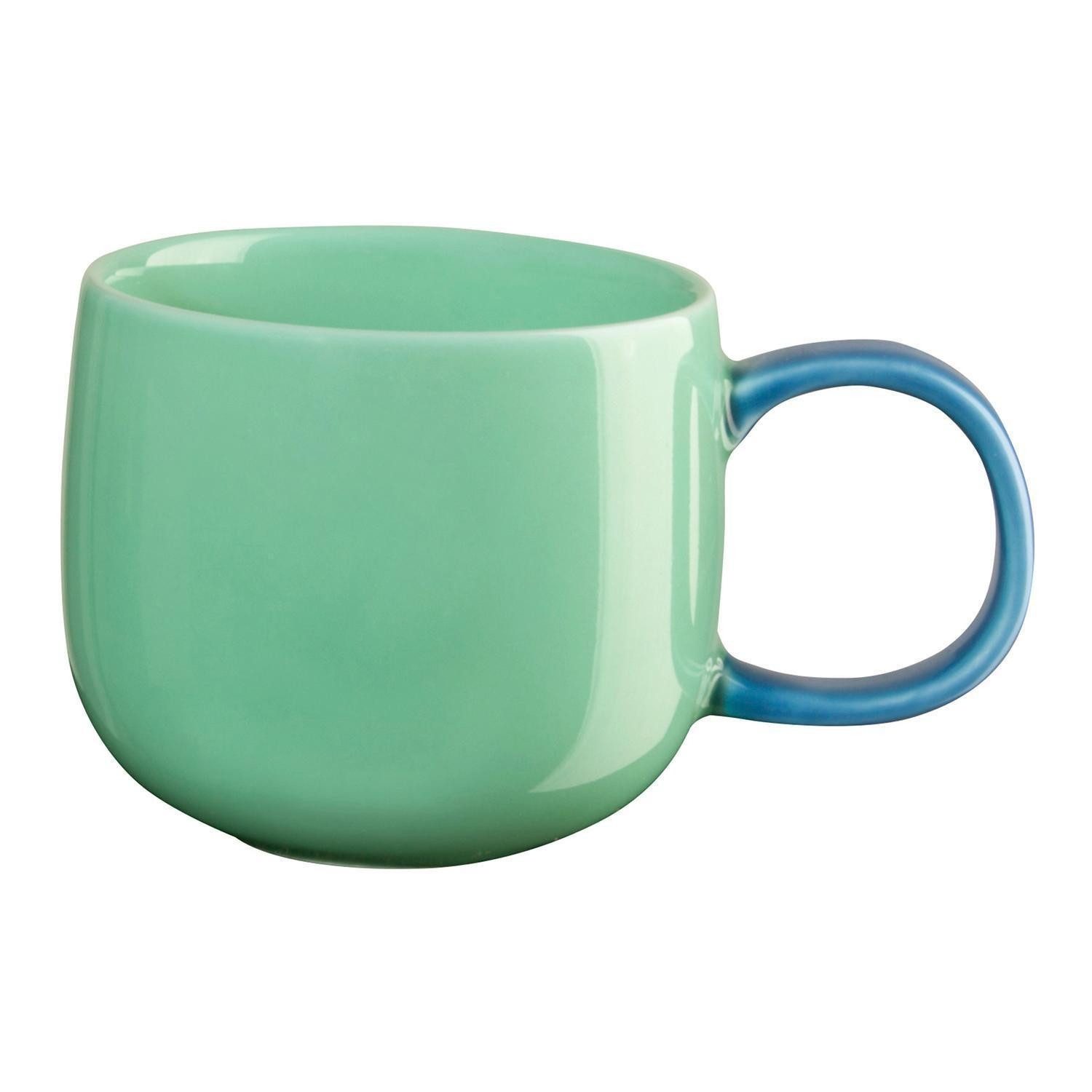 ASA SELECTION Espressotasse JOY, 90 ml, Grün, Blau, 1-tlg., Porzellan, spülmaschinengeeignet