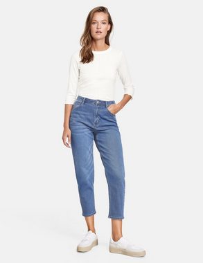 Taifun Stretch-Jeans 3/4 Jeans im lässigen Mom Fit