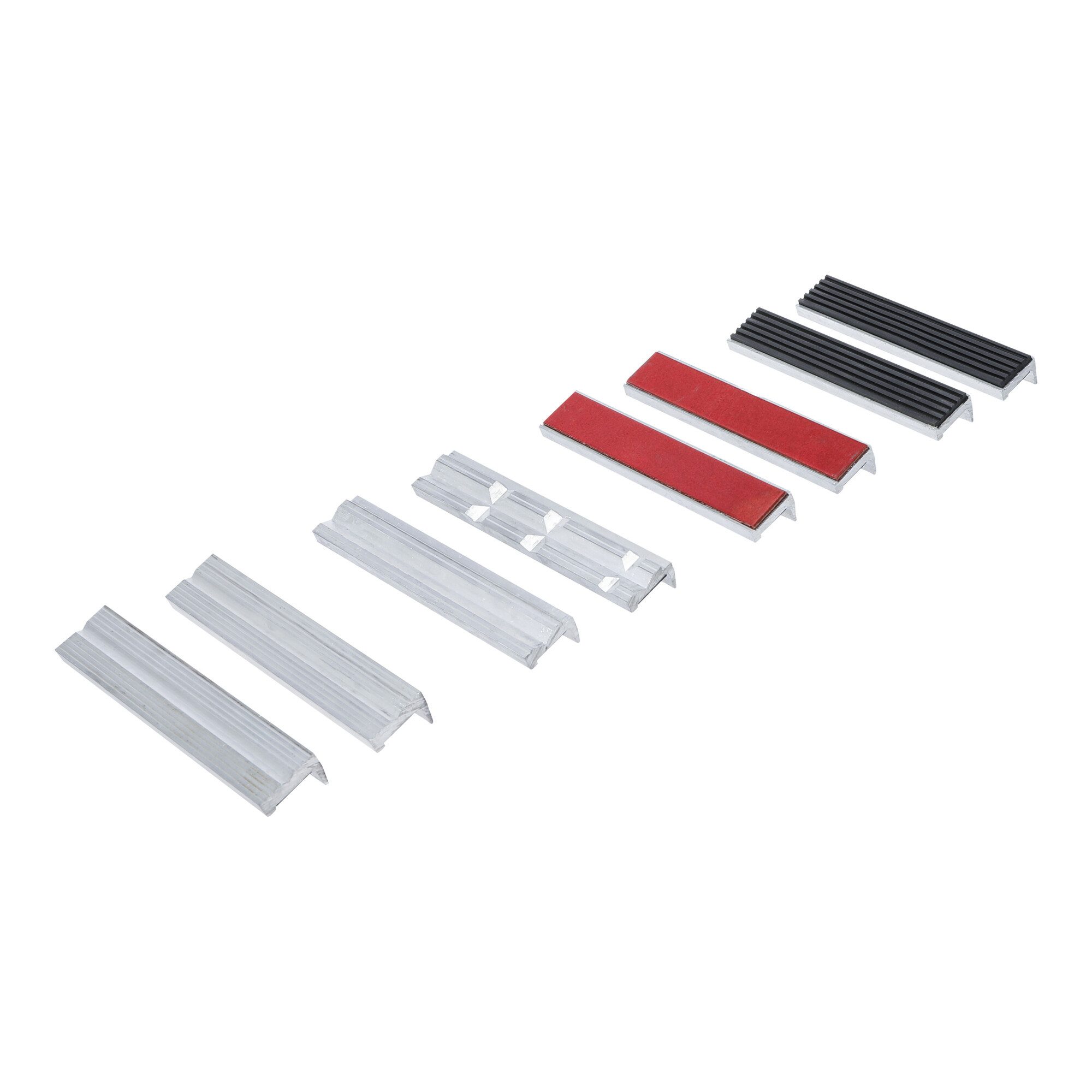 BGS technic Schraubstockbacken BGS Schraubstock-Schutzbacken-Satz Aluminium 150 mm 8 teilig
