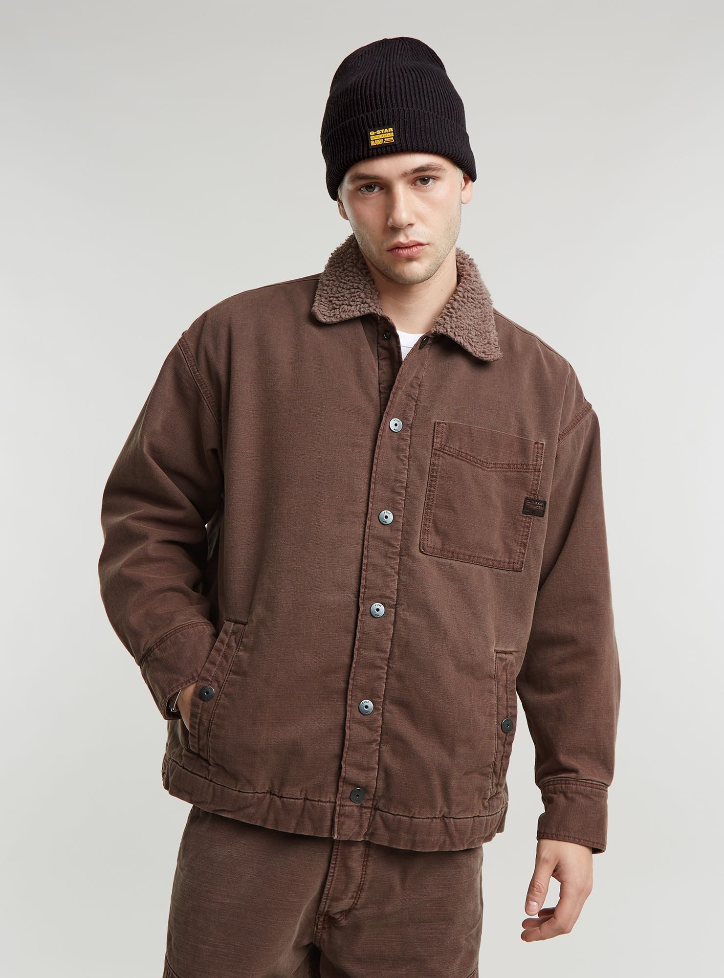 G-STAR Jeansjacke Boxy Fit Sherpa Jacke günstig online kaufen