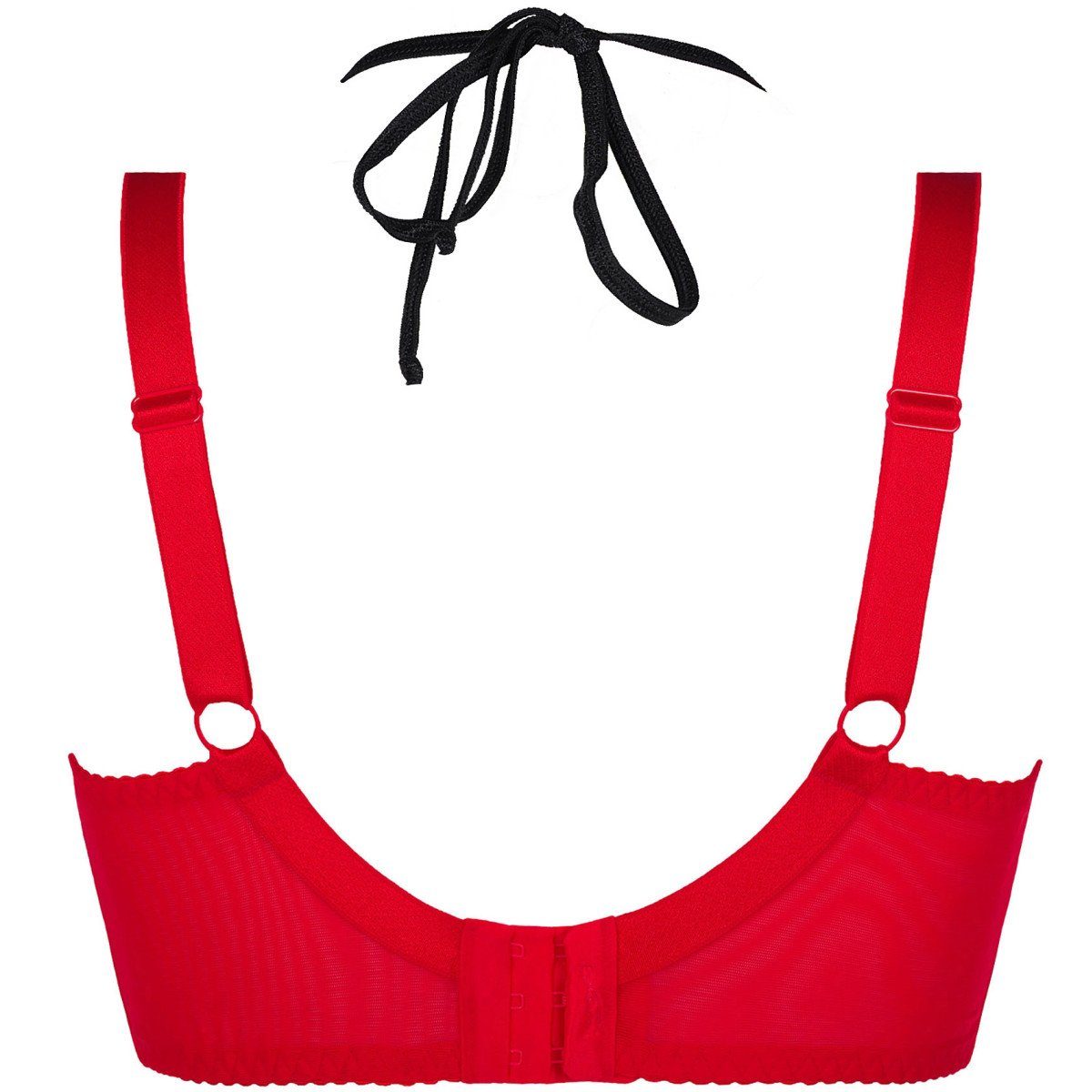 bra - Size Plus Size (80F,95E,85E,85F,90B,90C,90D) V-8771PS red-black Axami Bustier Plus