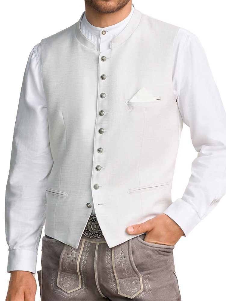 KRÜGER BUAM Trachtenweste Trachtenweste Quentin ecru