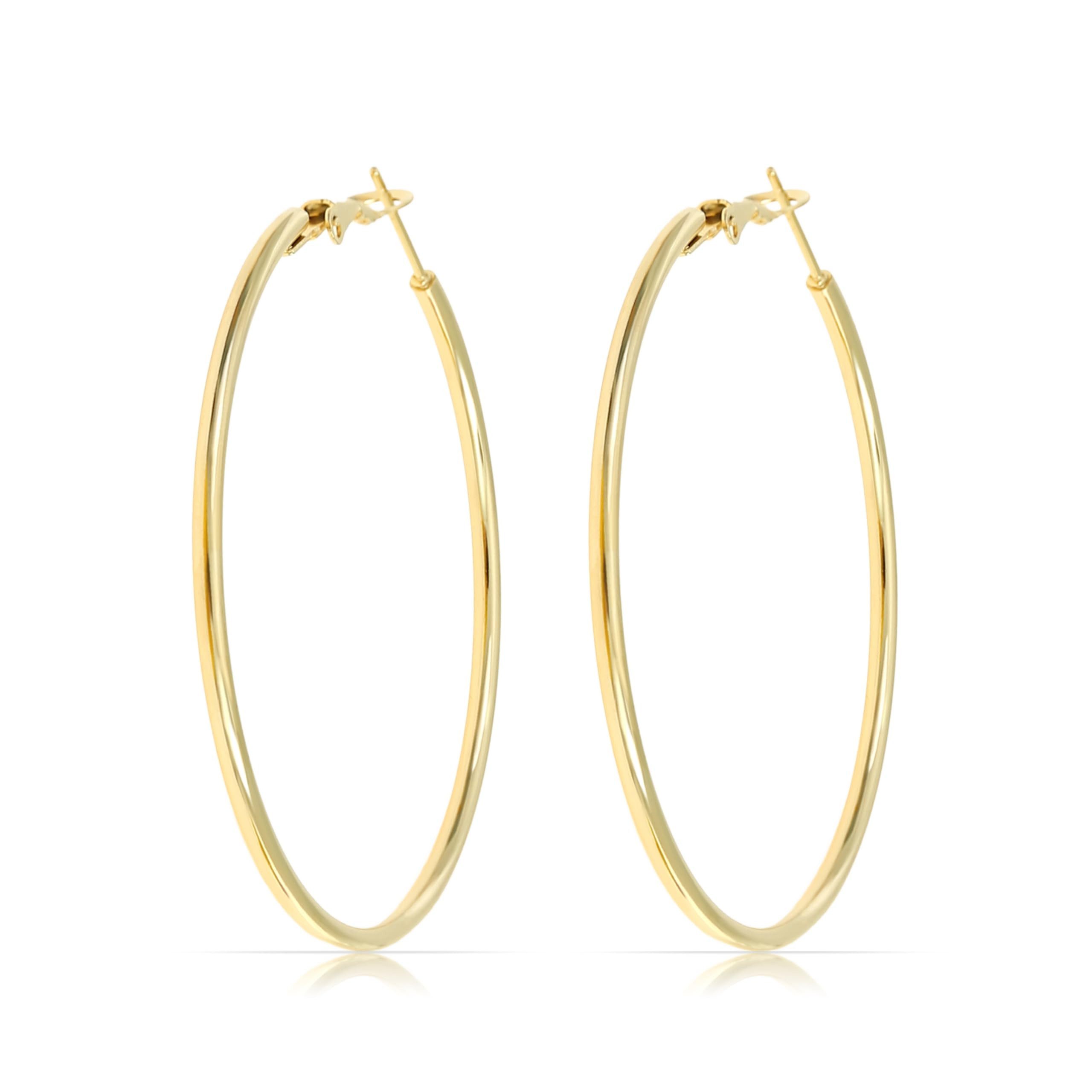 Made by Nami Paar Creolen Gold Ohringe Damen aus Edelstahl Wasserfester Schmuck
