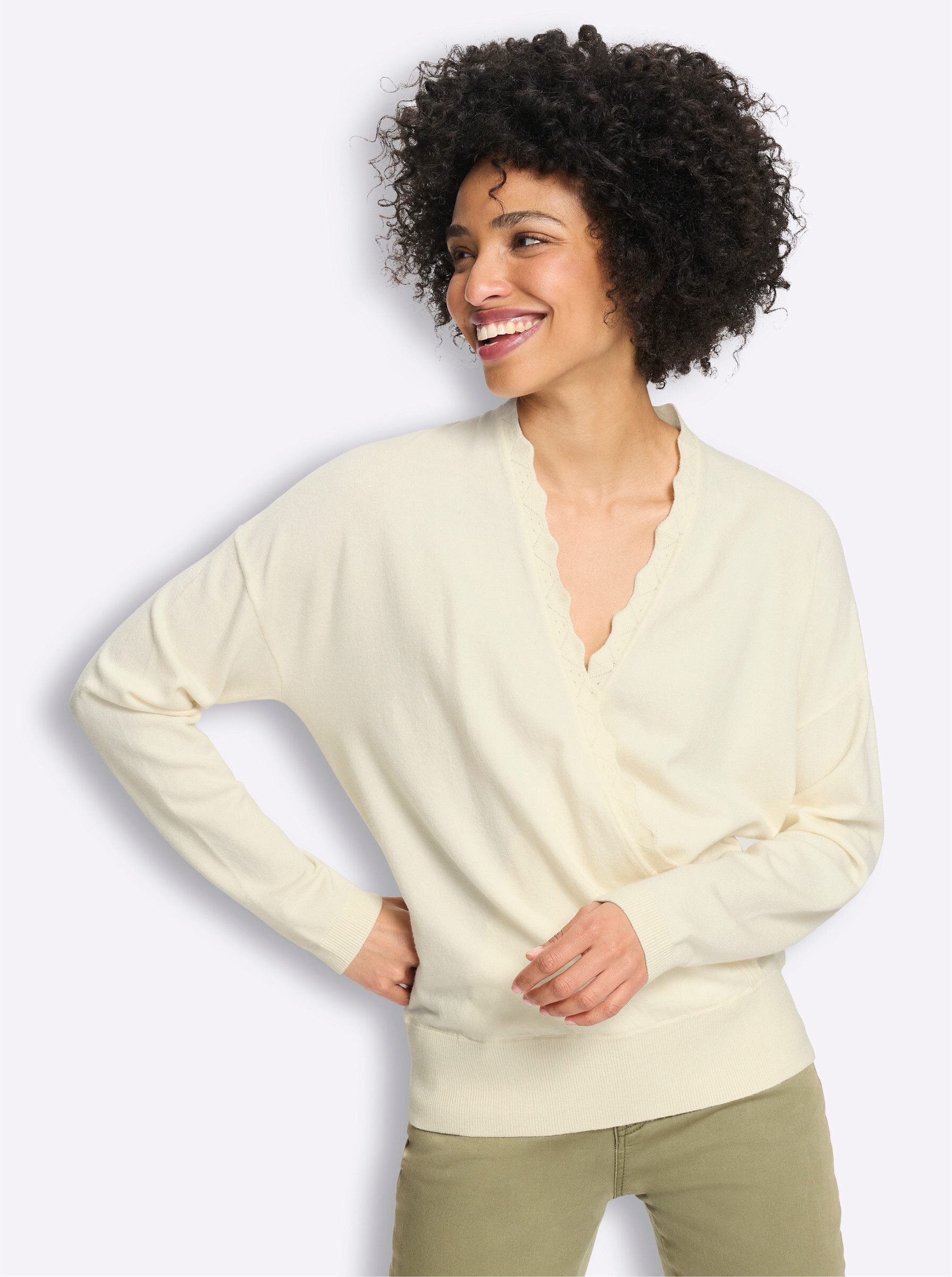 heine Strickpullover Pullover Langarm Feinstrick