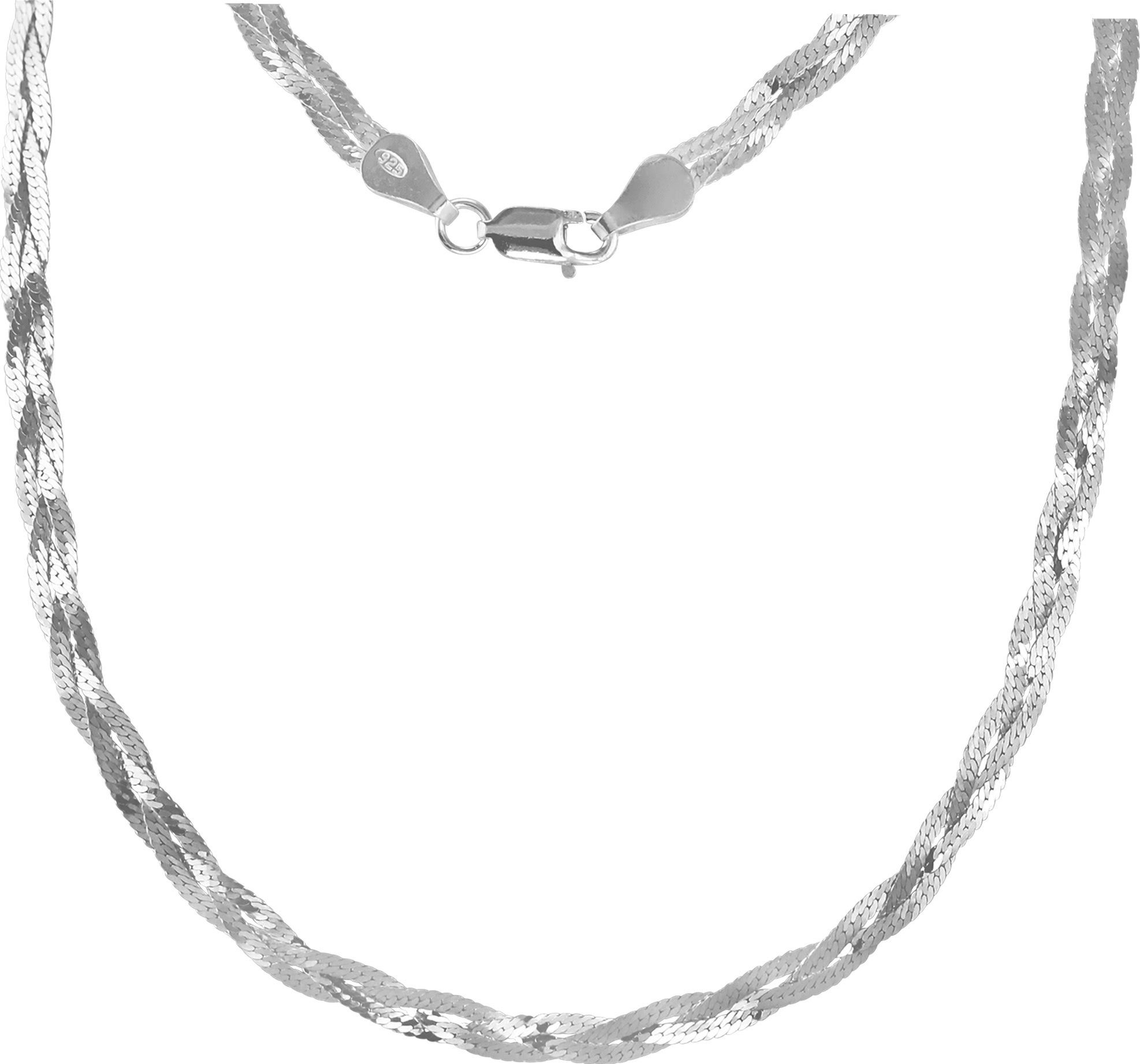 SilberDream Silberkette SilberDream geflochten Halskette silber (Halskette) günstig online kaufen