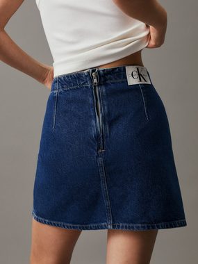 Calvin Klein Jeans A-Linien-Rock MR A LINE DARTED MINI SKIRT mit Logomarkenlabel