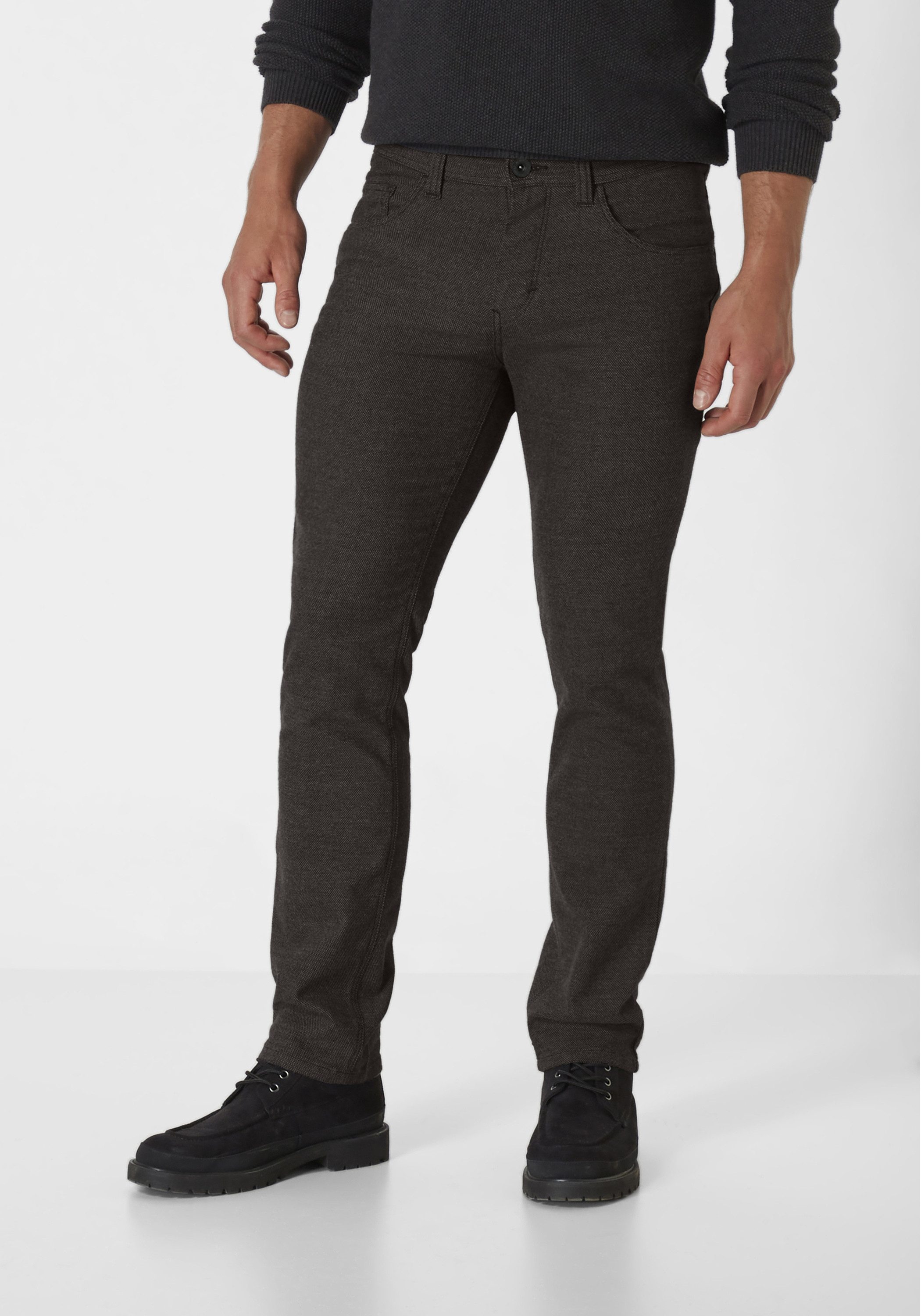 Paddock's Stoffhose PIPE 5-Pocket Stoffhose im Wool Look mit Stretch