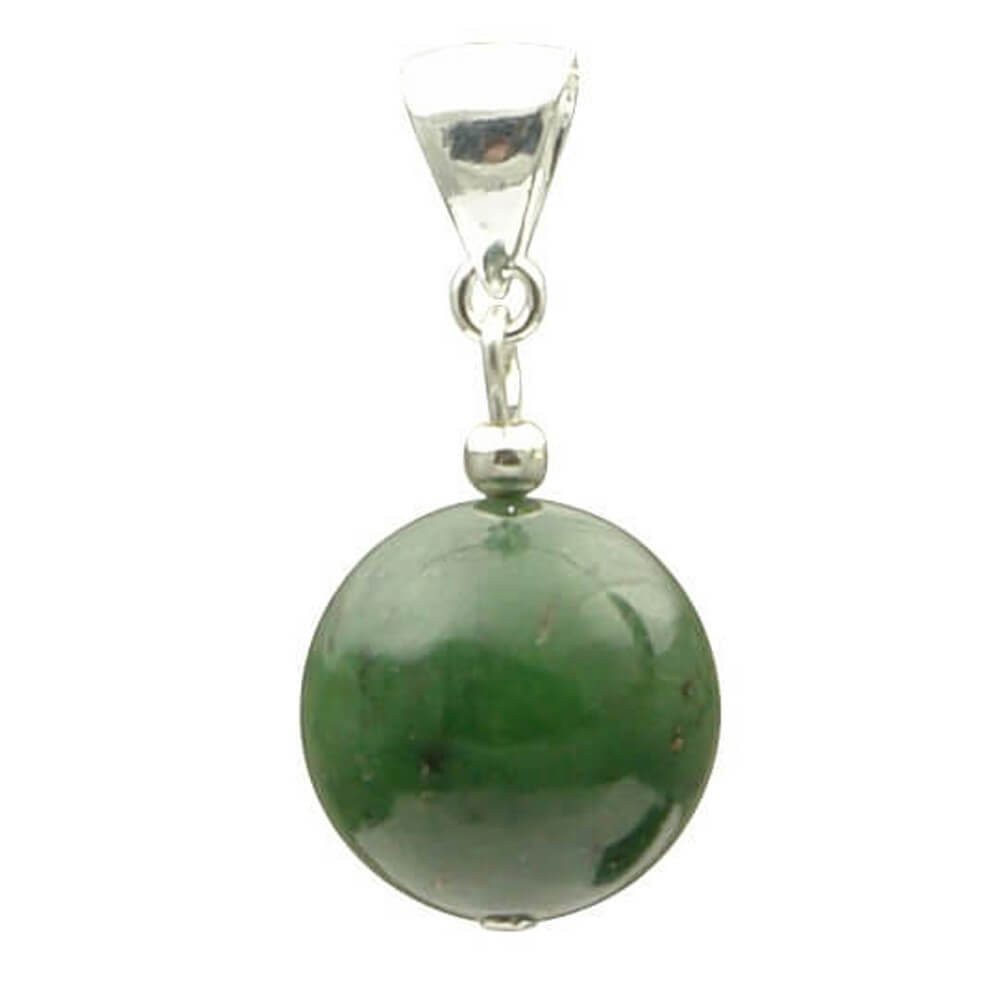 Schmuck Krone Kettenanhänger Anhänger aus kanadischer Jade & 925 Silber, Si günstig online kaufen