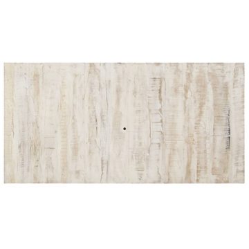 möbelando Esstisch 3005192 (LxBxH: 90x180x76 cm), aus Massives Mangoholz, weiß getüncht in Weiß