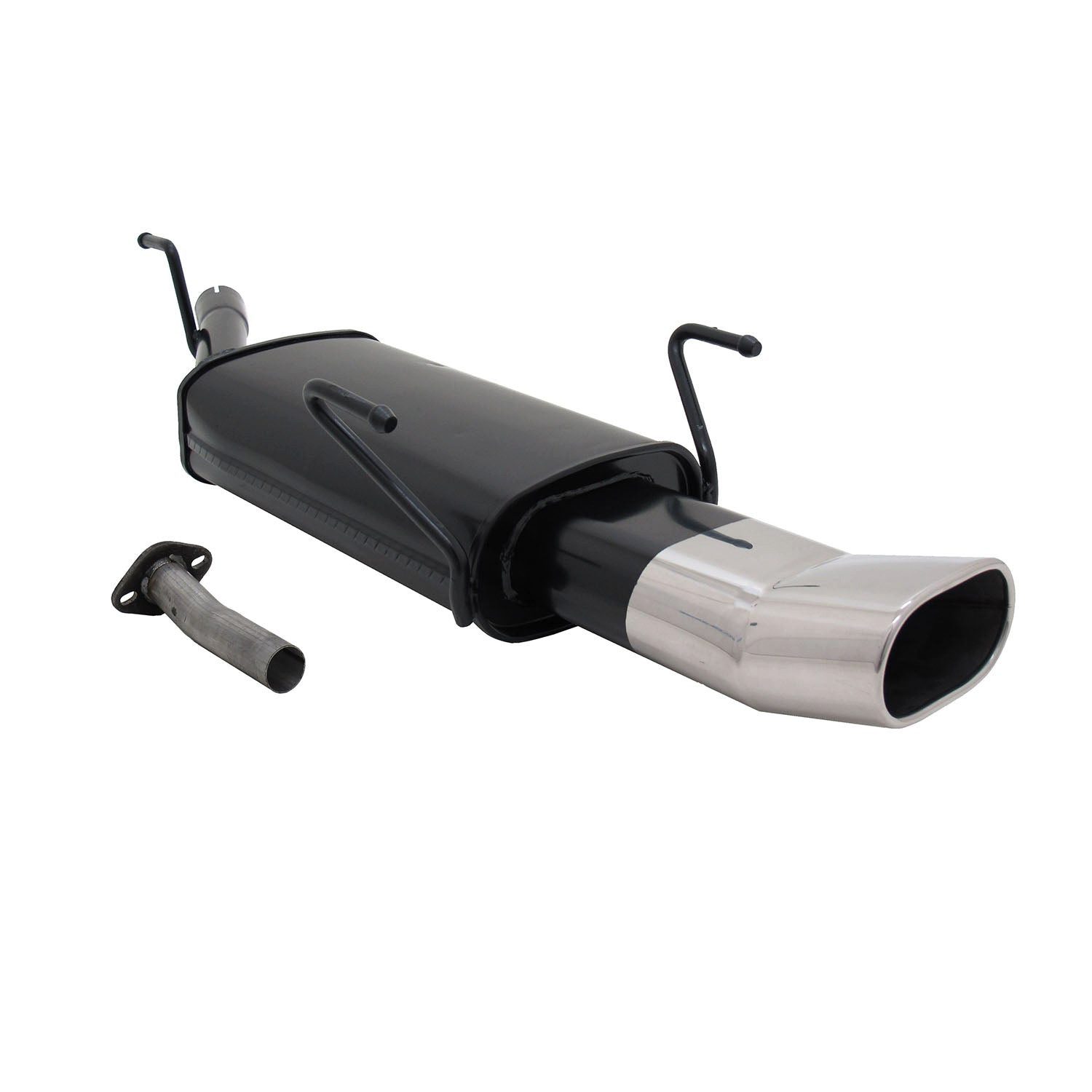 OMAC Auspuff-Flexrohr Novus Sportauspuff für Opel Astra G Caravan 135x75mm Endschalldämpfer, (1-tlg), Leicht austauschbar - Einzelausstieg