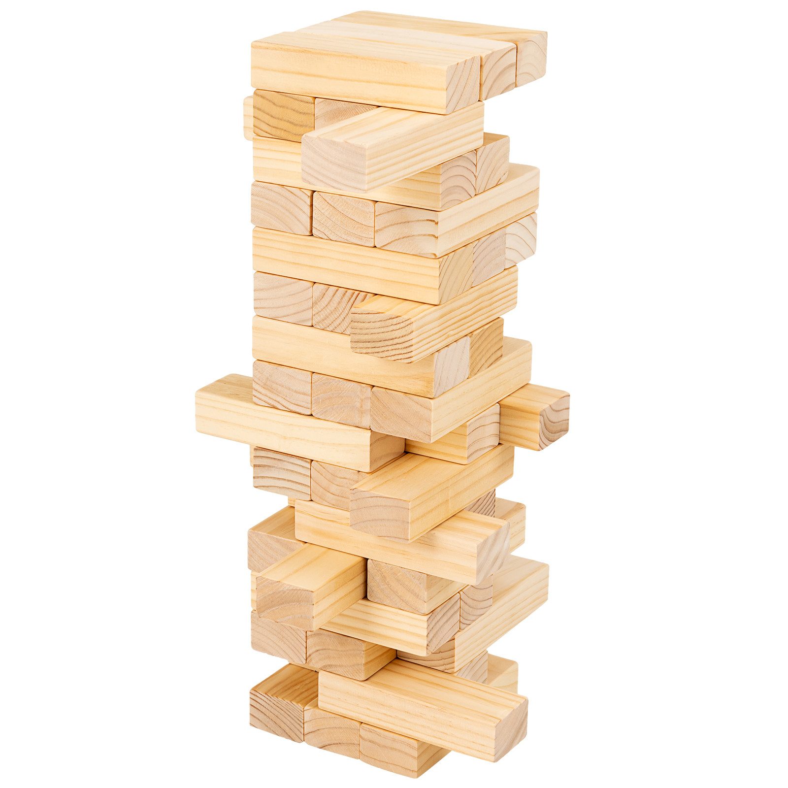 COSTWAY Stapelspielzeug 54 BlöckeTurm-Spiel, Holzturm, (54-tlg)
