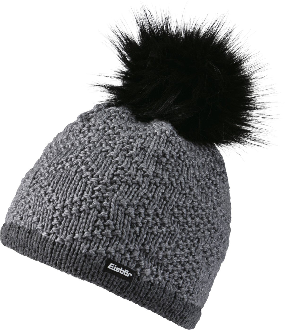 Eisbär Beanie HAIN LUX CRYSTAL MÜ ANTHRAZIT-ANTHRAZIT-HELLG/