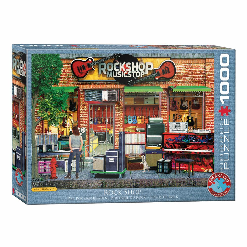 EUROGRAPHICS Puzzle Rock Shop, 1000 Puzzleteile