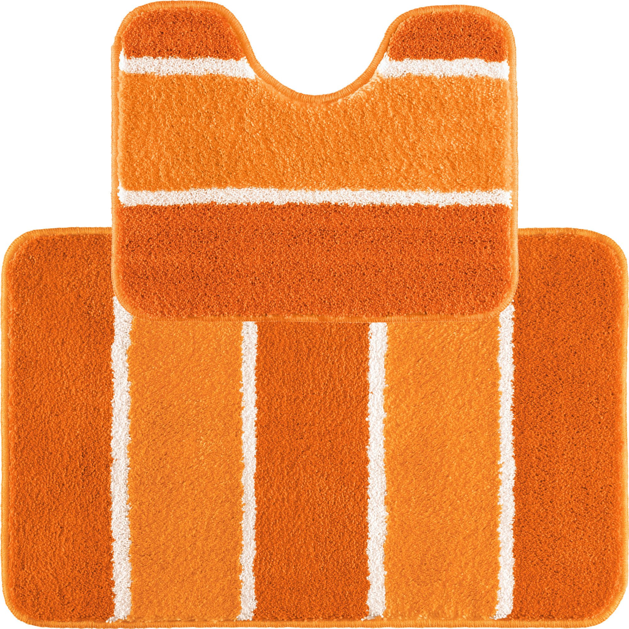 REDBEST Badematte Badematte + WC-Umrandung Set 2-teilig, Höhe 18 mm, eckig, günstig online kaufen