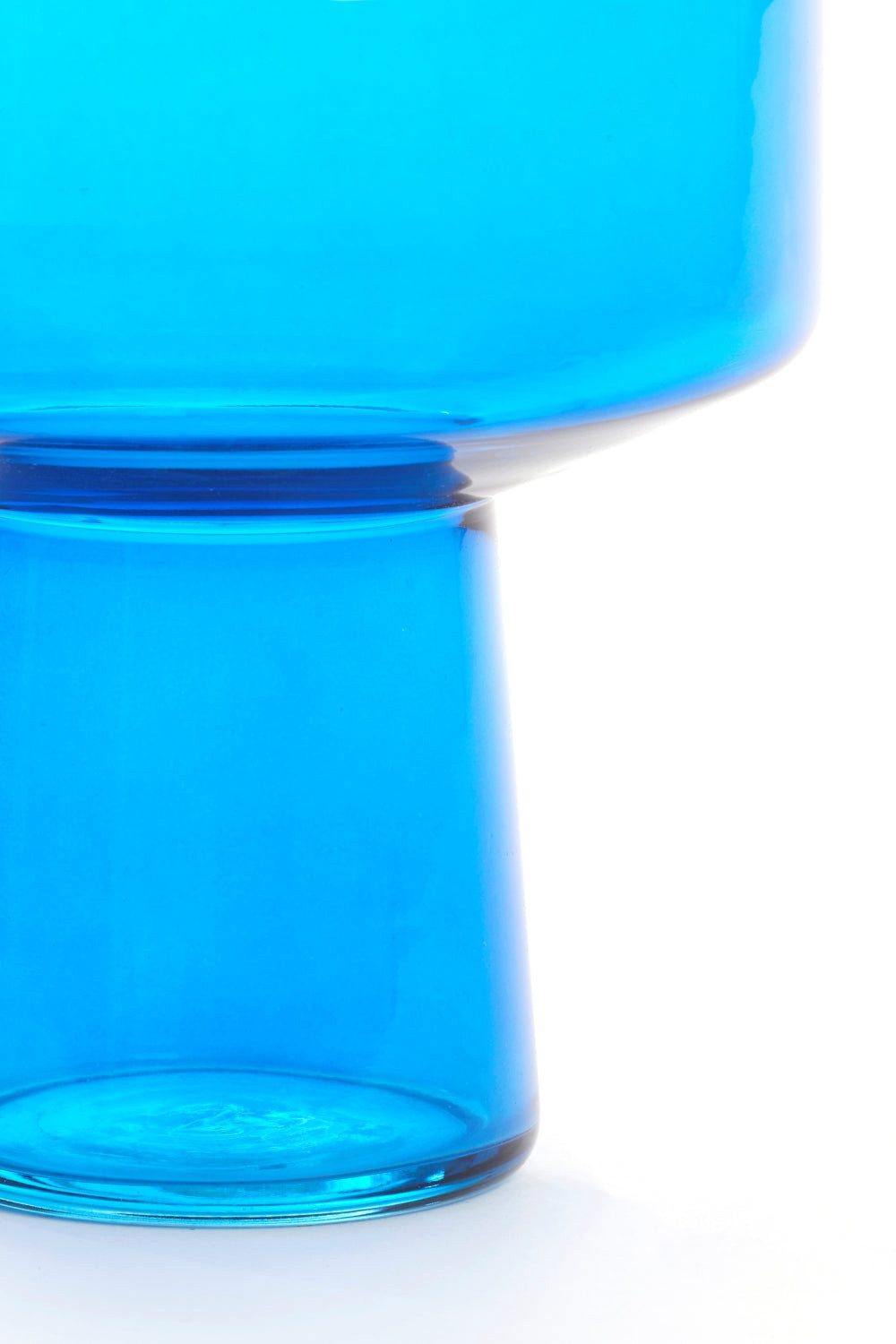 Dirk Davids Leuchten GmbH Dekovase Deko-Vase Glas Blau Ø20x26cm