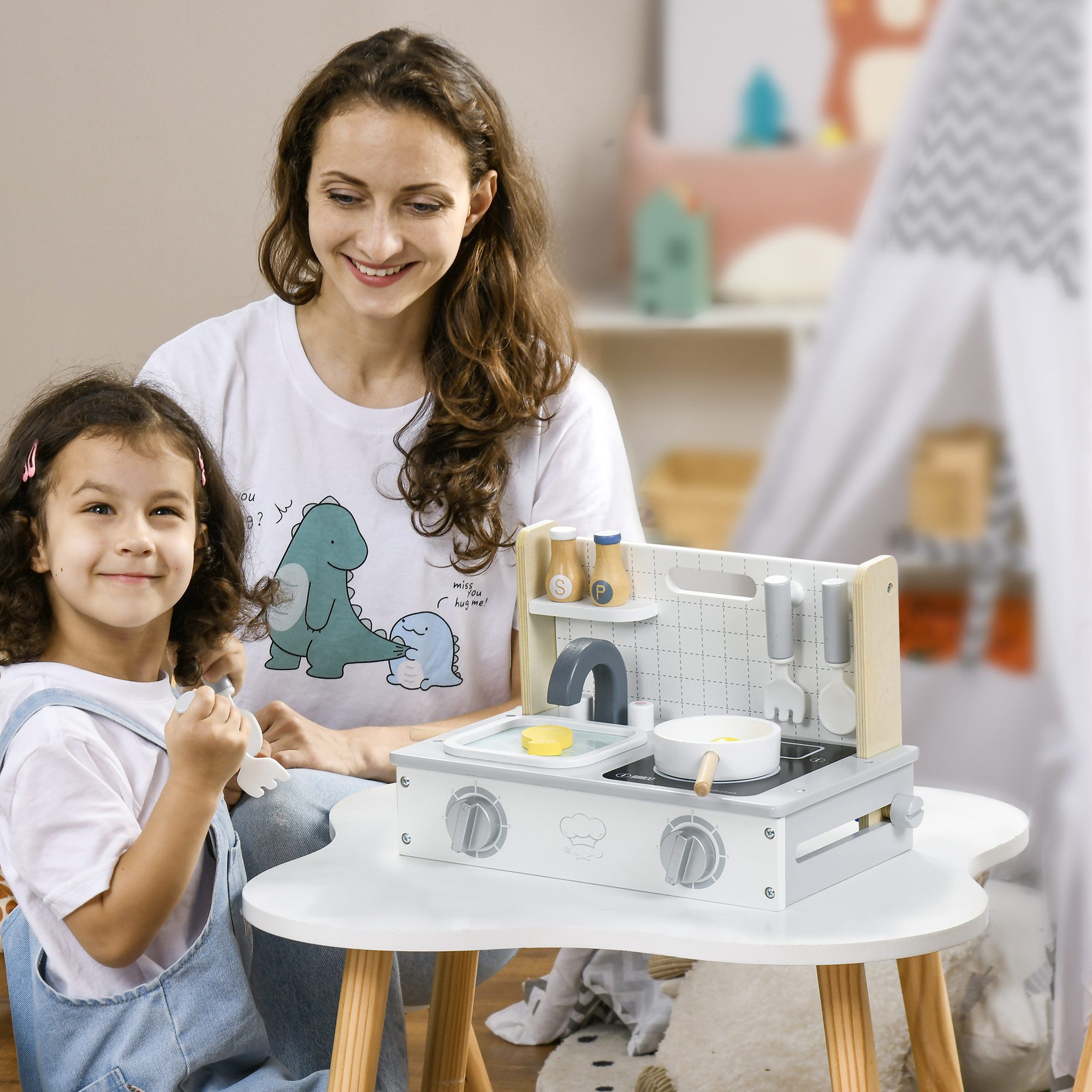 AIYAPLAY Spielküche Matschküche MDF, Mehrschichtplatte, ür günstig online kaufen