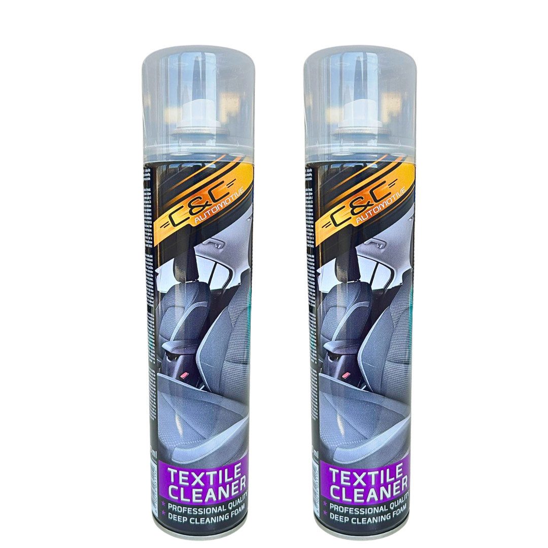C&C Automotive 2x Textilreiniger Schaum 400 ml Auto Polster Teppich Reiniger Pflege Polsterreiniger (2-St. 2er Set á 400 ml Kraftvoll, schonend)
