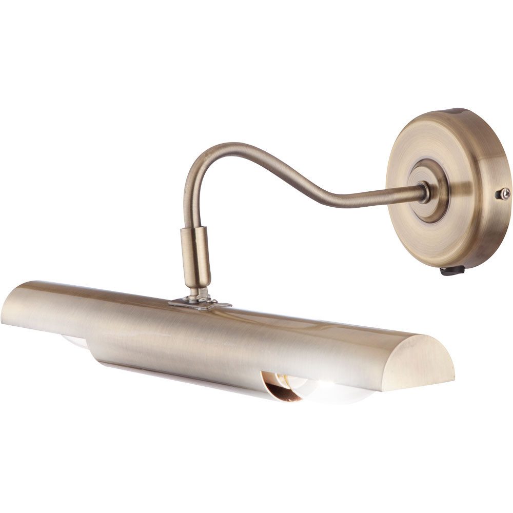 GLOBO LIGHTING Wandleuchte, Leuchtmittel nicht inklusive, Wandlampe Messing Wandleuchte Innen beweglich Schlafzimmer Lampe
