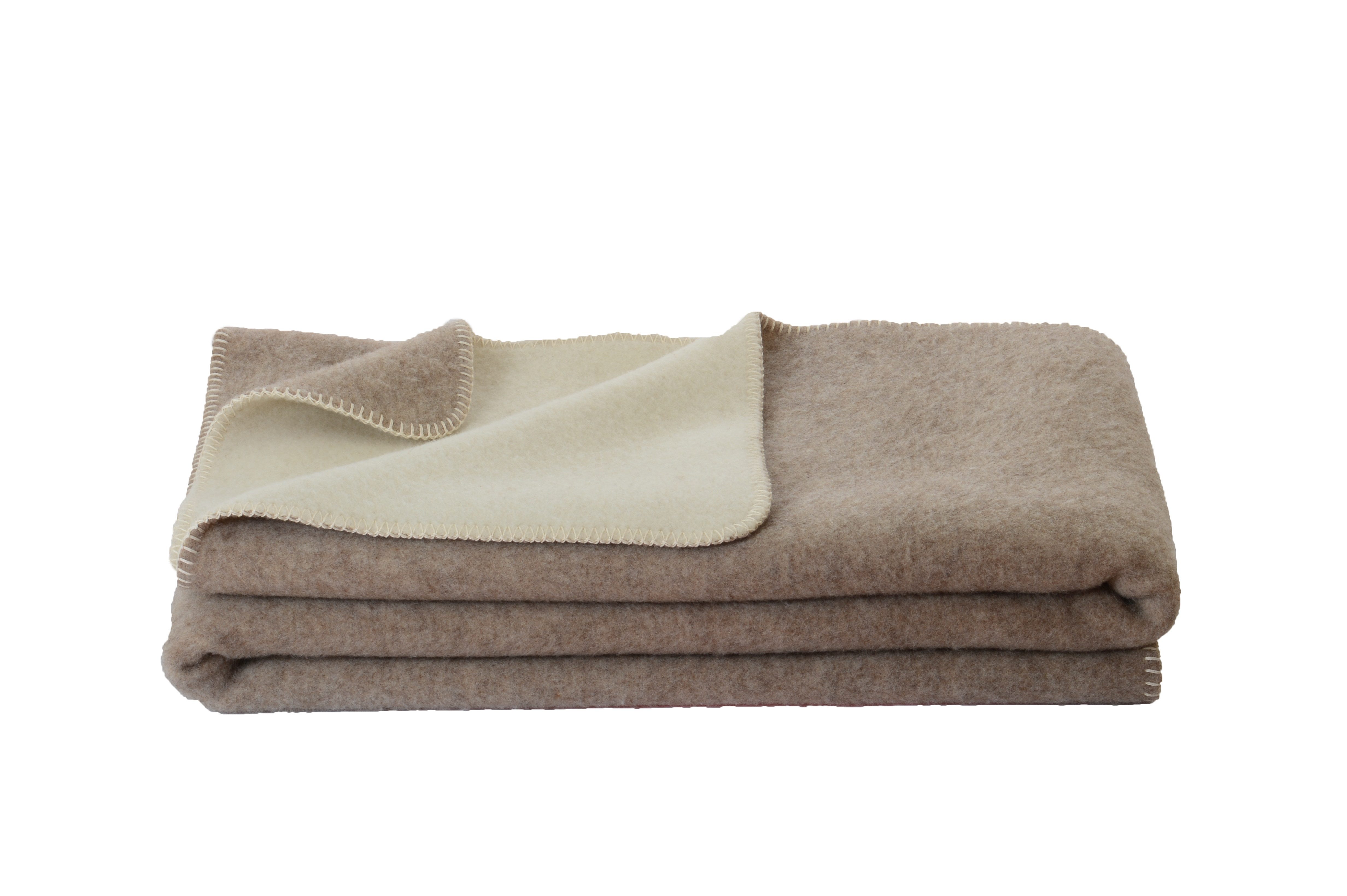 Wolldecke Kuscheldecke Ökolana 100% Schurwolle vom Merinoschaf, Naturbelassen, Steinbeck GmbH, Kuscheldecke, optimale Temperaturregulierung, für empfindliche Haut