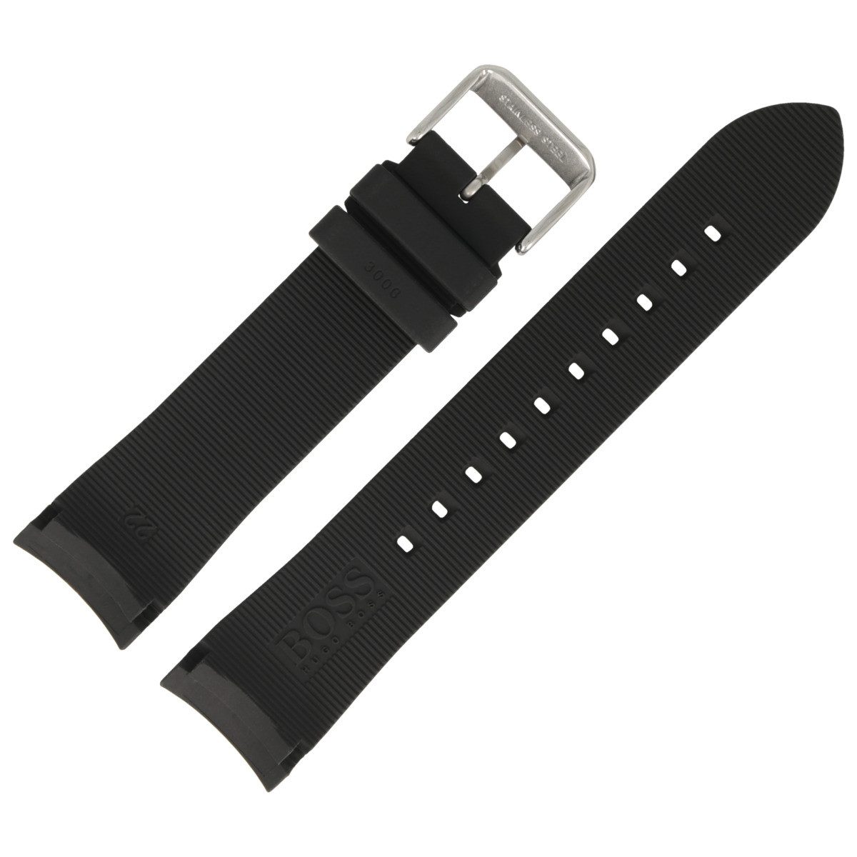 BOSS Uhrenarmband 22mm Kunststoff Schwarz 659303008