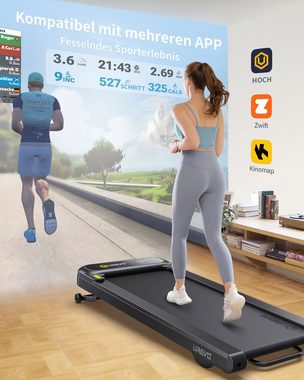 REDOM Laufband Profi Elektrisches Laufband Fitness Treadmill Sports Zuhause 0.8-6km/h (mit 9 Neigungsstufen und 2.5 HP Motor, 1-tlg., Trainingspfade mit Fernbedienung und LCD-Display, UREVO), Walking pad für Zu hause mit doppelter Stoßdämpfung