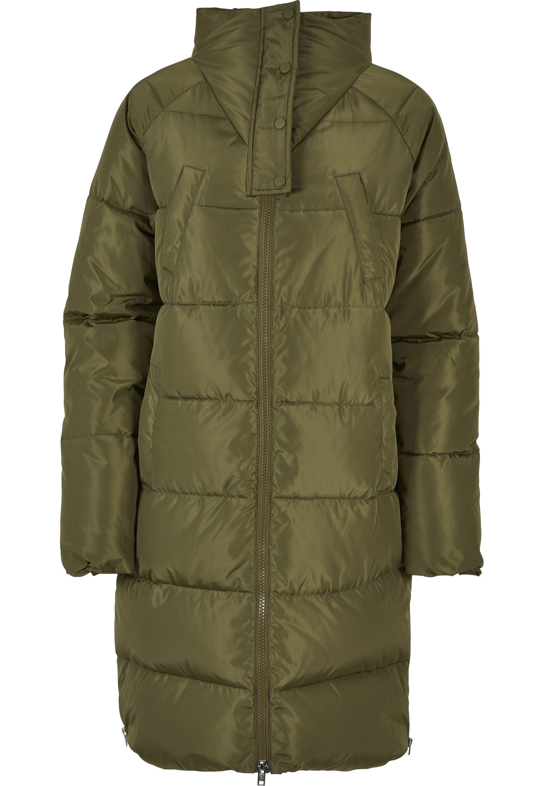 URBAN CLASSICS Winterjacke Urban Classics Damen Ladies High Neck Puffer Coat (1-St)