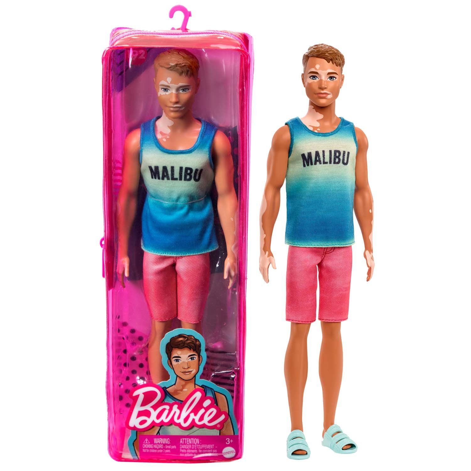 Mattel® Anziehpuppe Mattel HBV26 - Barbie Ken Puppe im „Malibu“-Tanktop