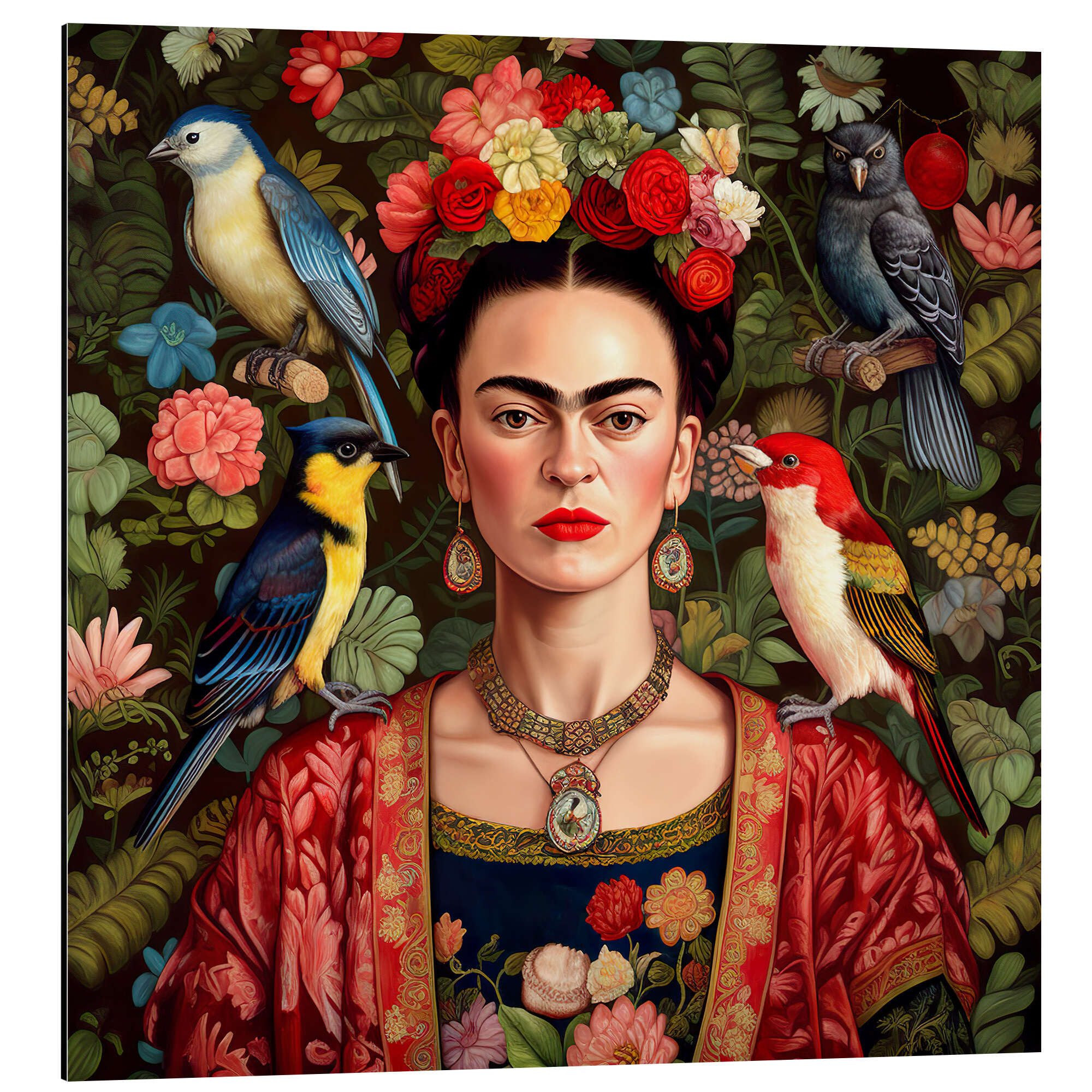 Posterlounge Wandbild Frida Kahlo mit exotischen günstig online kaufen