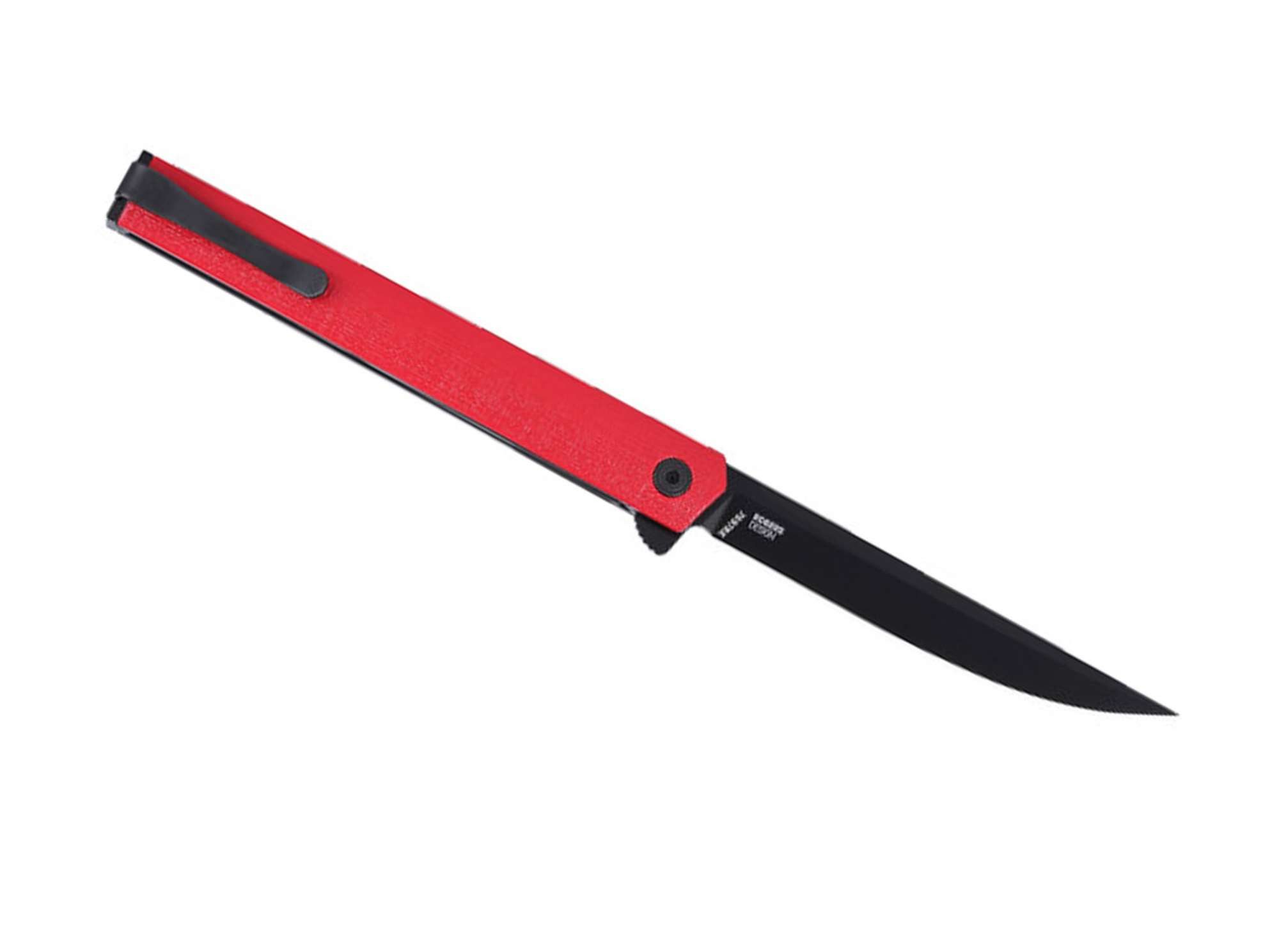 CRKT Taschenmesser Taschenmesser CEO Flipper Red Black Blade