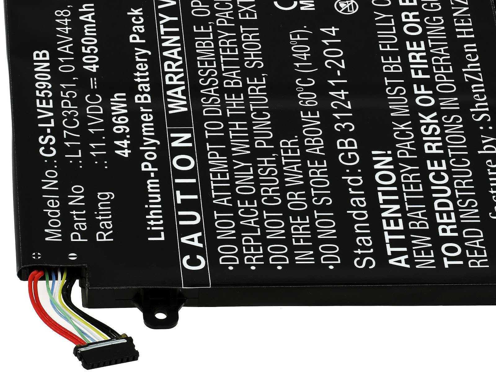 Powery 4050 (11.1 für Laptop E480-20KNCTO1WW Akku Laptop-Akku Lenovo V) mAh ThinkPad