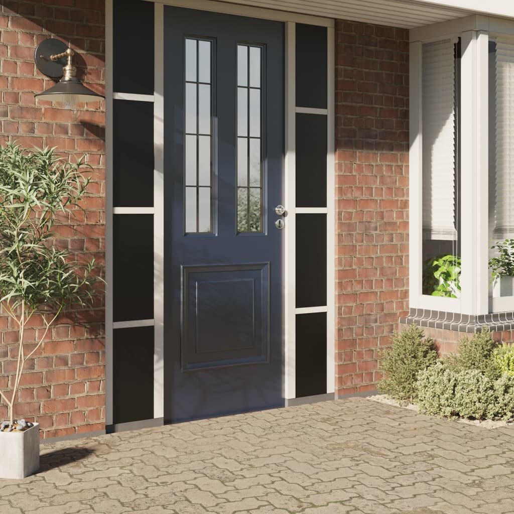 vidaXL Fensterfolie Fensterfolie Statisch Matt Schwarz 90x500 cm PVC günstig online kaufen