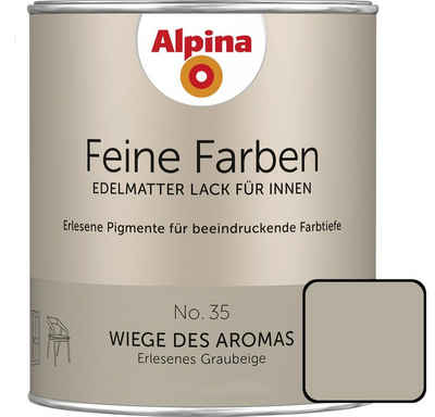 Alpina Wandfarbe Alpina Feine Farben Lack No. 35 Wiege des Aromas