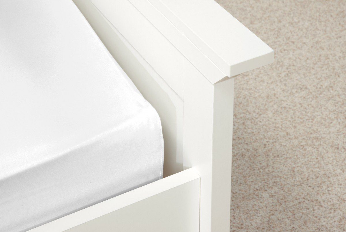 mistral home Spannbettlaken Spannbettlaken Mistral Home Perkal Uni Bettlaken Laken Betttuch, Perkal, Gummizug: Rundumgummizug, (1 Stück), 100% Mako-Baumwolle, Rundgummi, Größe: 90x200cm, Farbe: Weiß