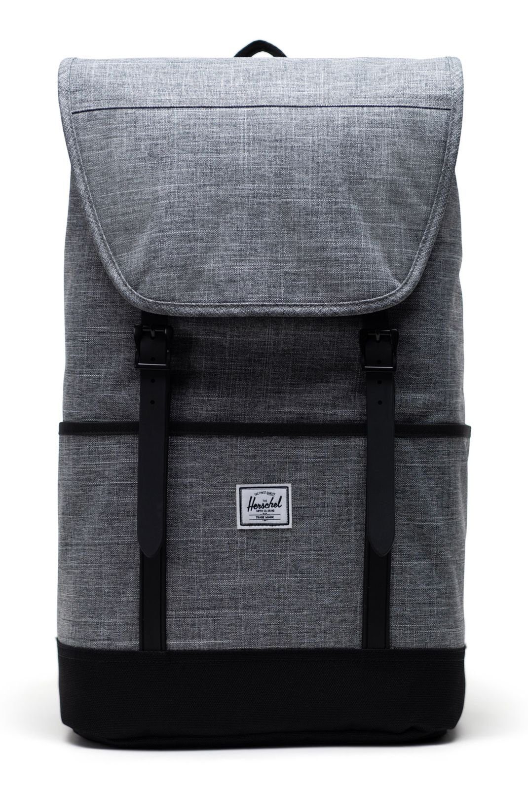 Crosshatch / Raven Freizeitrucksack Retreat Herschel Black