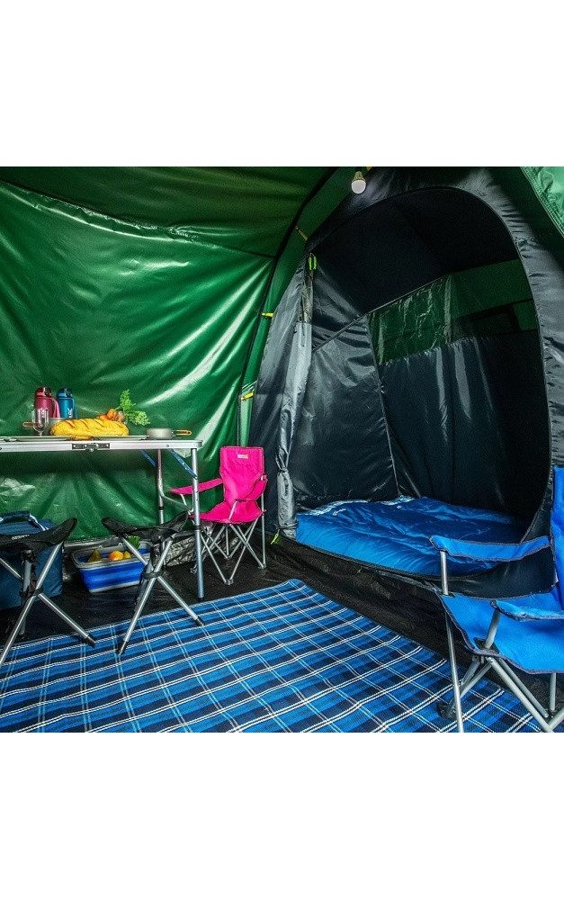 Regatta Kuppelzelt Campingzelt Kivu Vis-a-Vis - wasserabweisend, 2 Eingange, für, Personen: 4