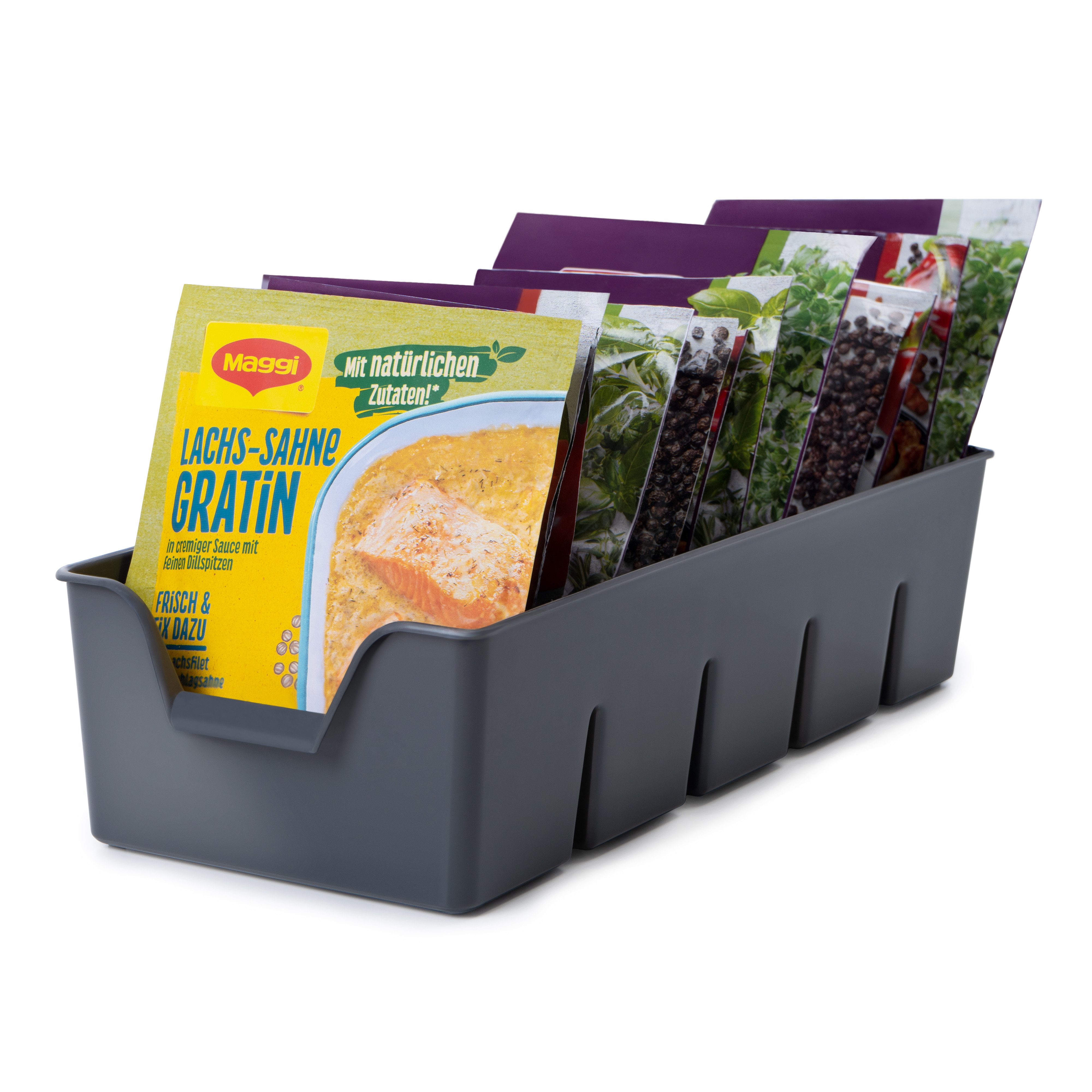 KONZEPT Gewürzregal Gewürz Organizer für Schrank, Gewürzbehälter aus Plasti günstig online kaufen