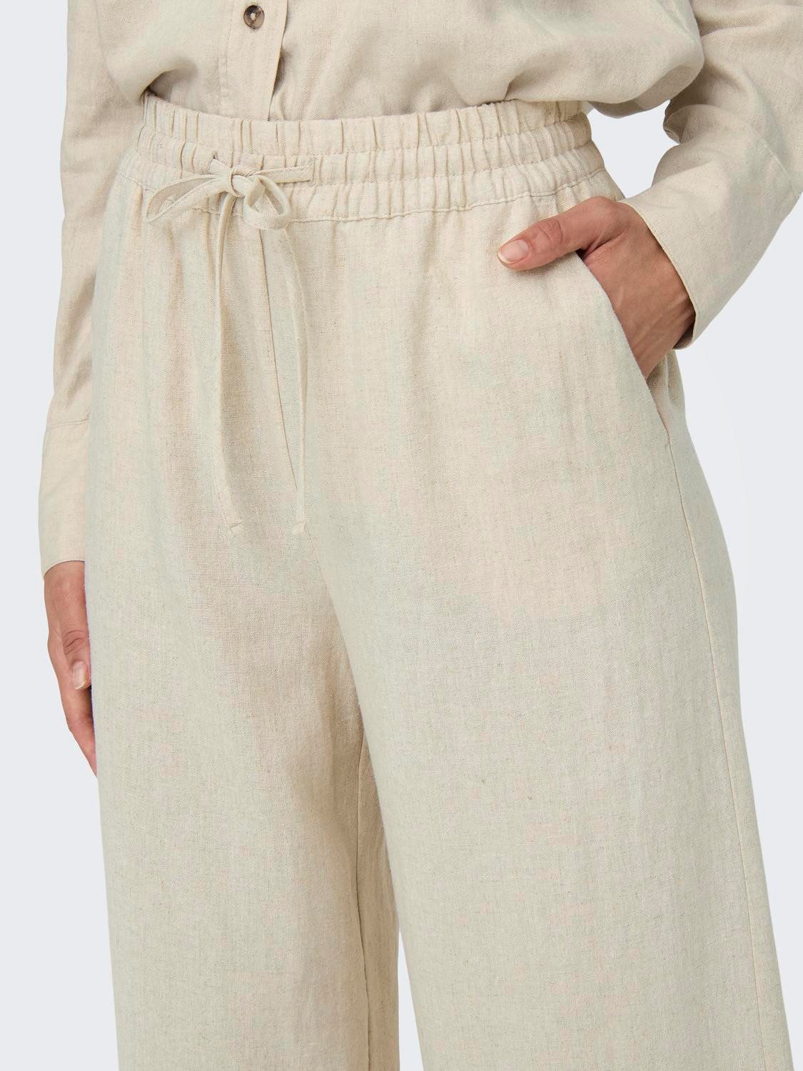 JDY Leinenhose JDYSAY LINEN HW WIDE günstig online kaufen