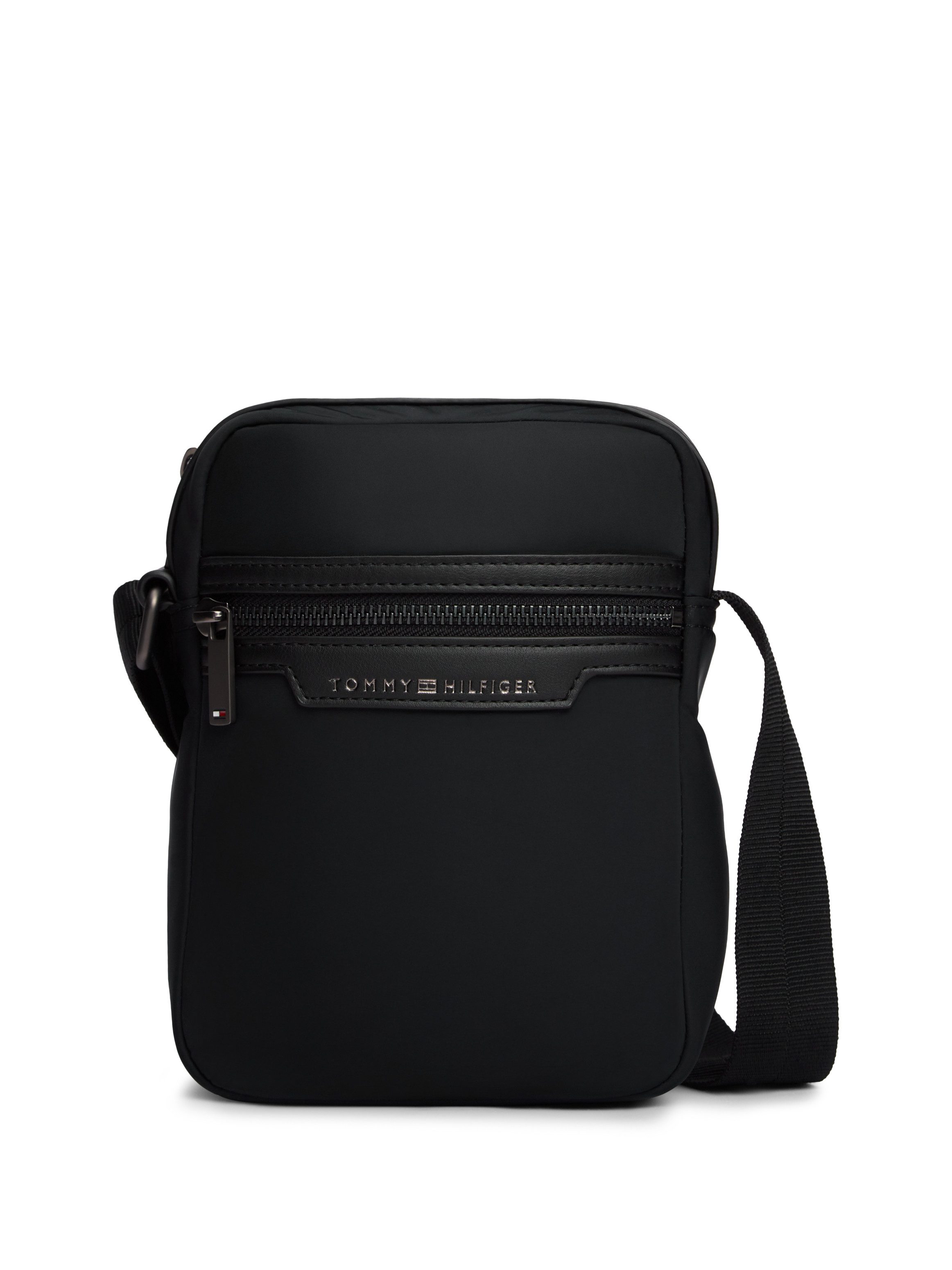 Tommy Hilfiger Umhängetasche TH NYLON MINI REPORTER, Unisex Schultertasche, Casualbag mit Logoschriftzug