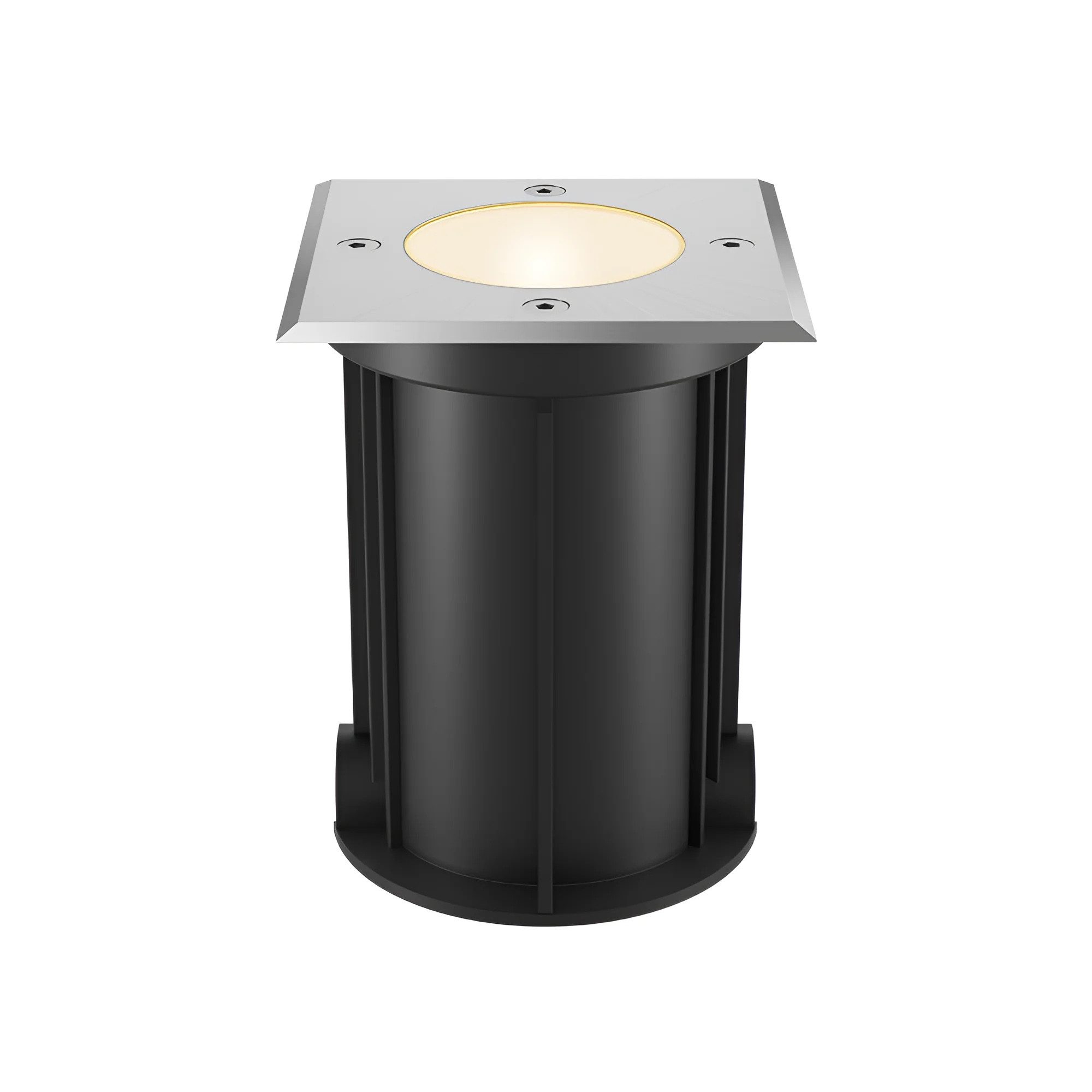 Braytron LED Außen-Wandleuchte LED Bodeneinbaustrahler Außen GU10 IP67 rund Edelstahl Bodenstrahler, GU10, Energieeffizient, Flimmerfrei, Langlebig, Wetterfest, 3CCT