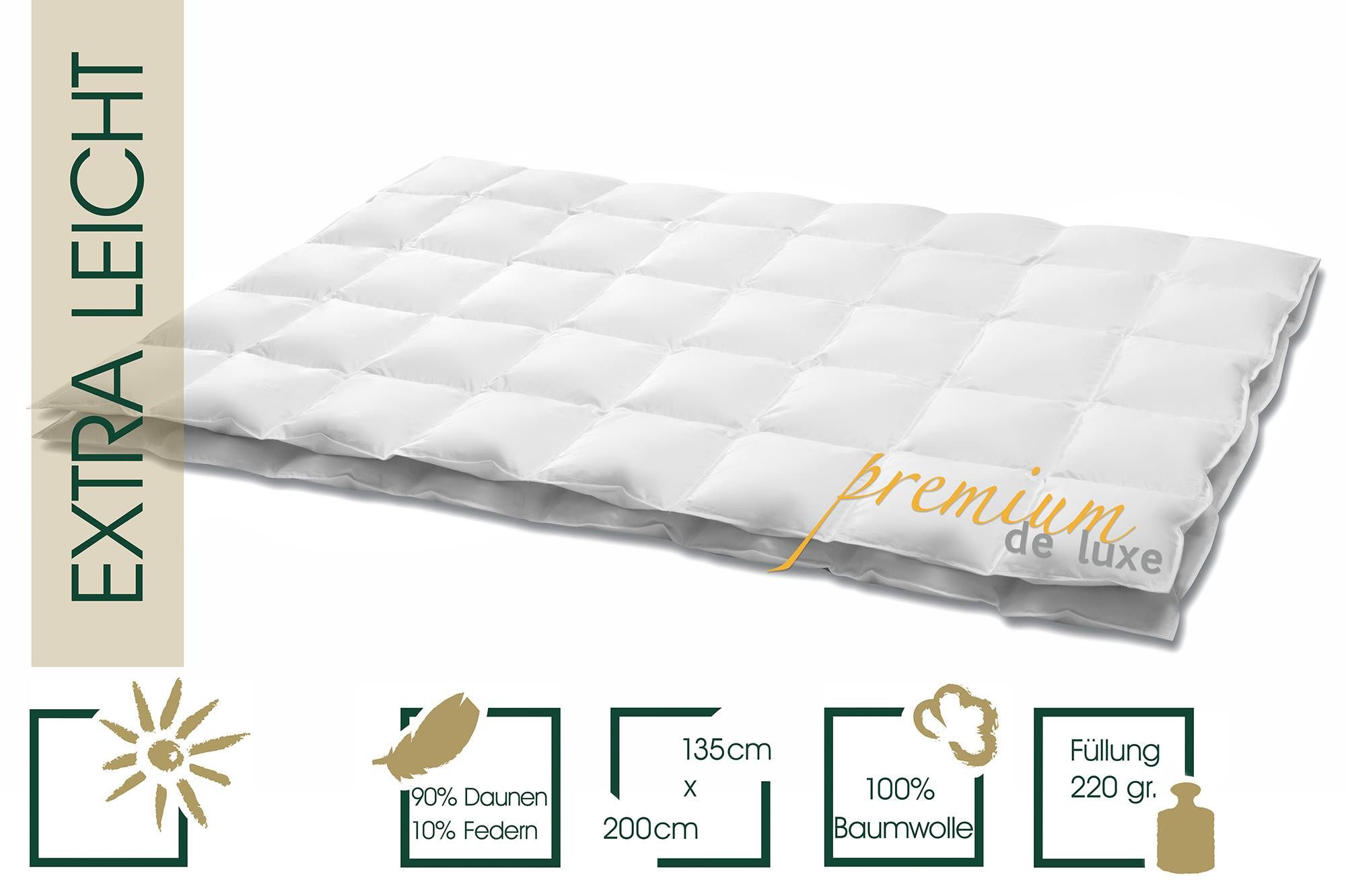 HANSKRUCHEN Daunenbettdecke Premium de Luxe, Füllung: 90% Daunen, 10% Feder günstig online kaufen