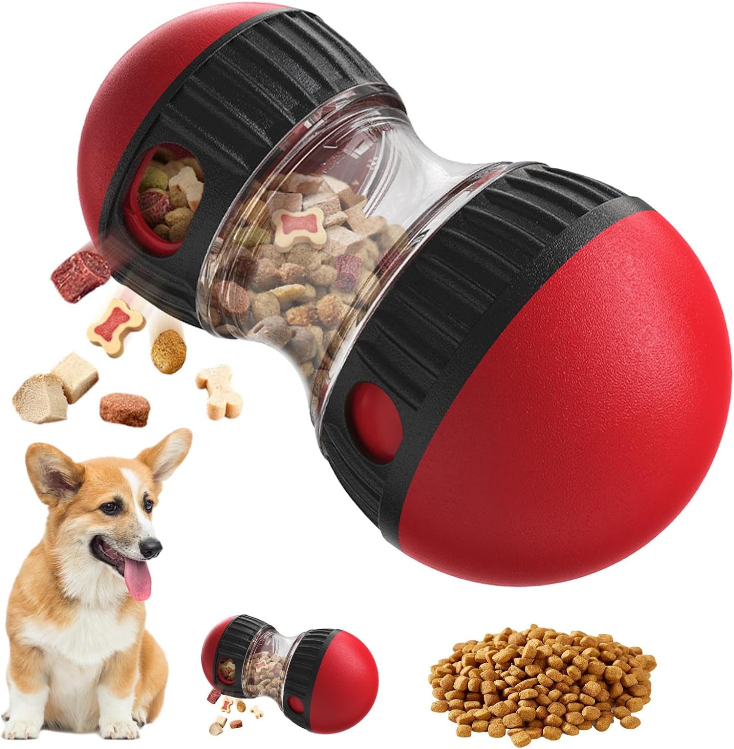 Futterball Hundespielzeug Intelligenz, Slow Feeder für Hunde