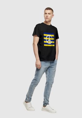 Merchcode T-Shirt Merchcode Herren Peace - Stripe Peace Basic T-Shirt (1-tlg)