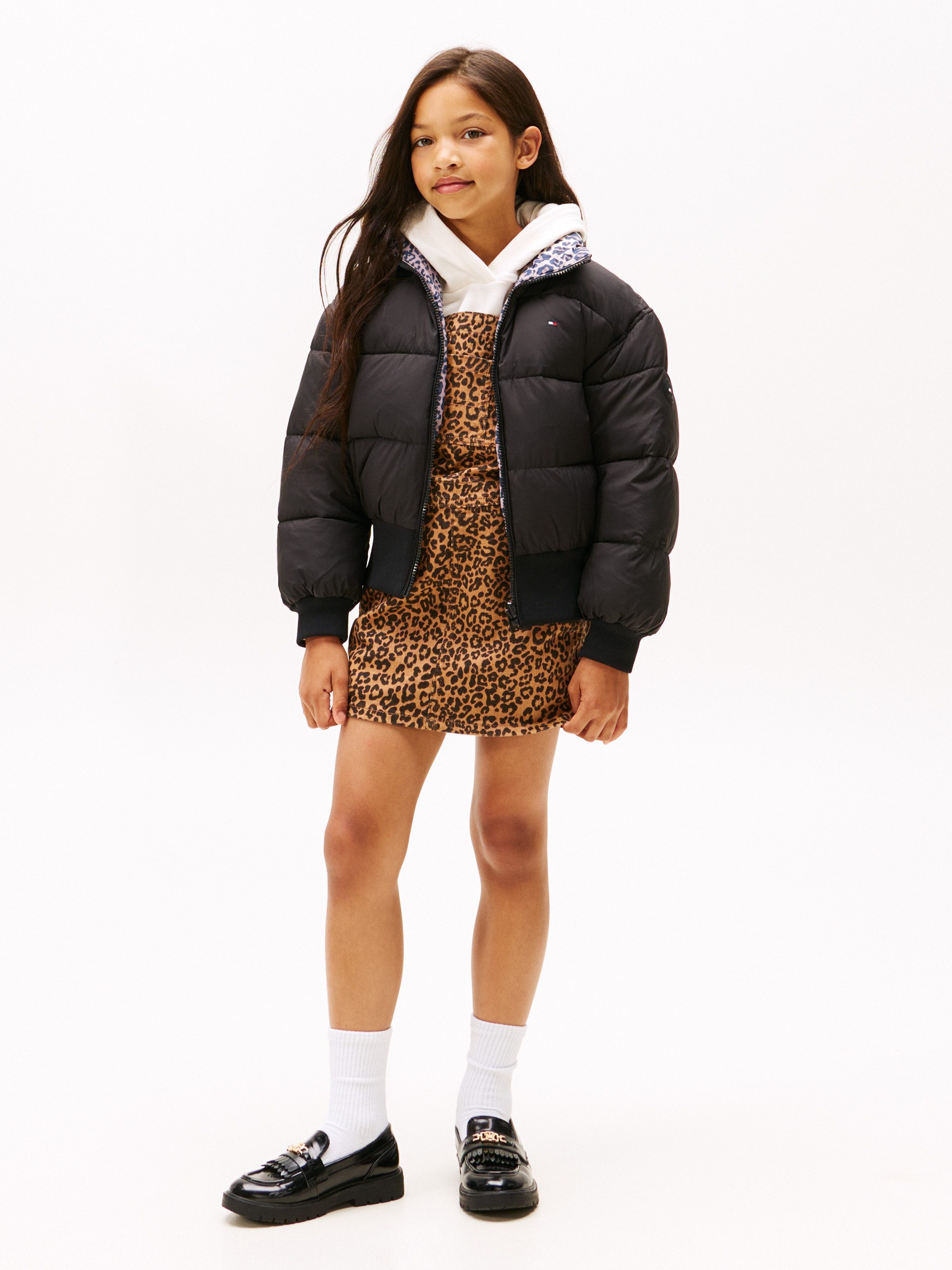 Tommy Hilfiger Wendejacke REVERSIBLE STRIPE PUFFER BOMBER Kinder bis 16 Jahre