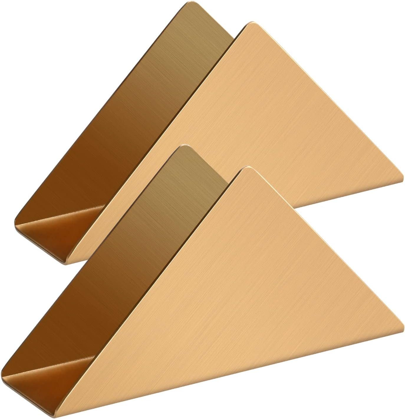 geometrisch Serviettenhalter aus Edelstahl, Stück, 2 (2-tlg) Serviettenhalter vertikal, geformt HIBNOPN